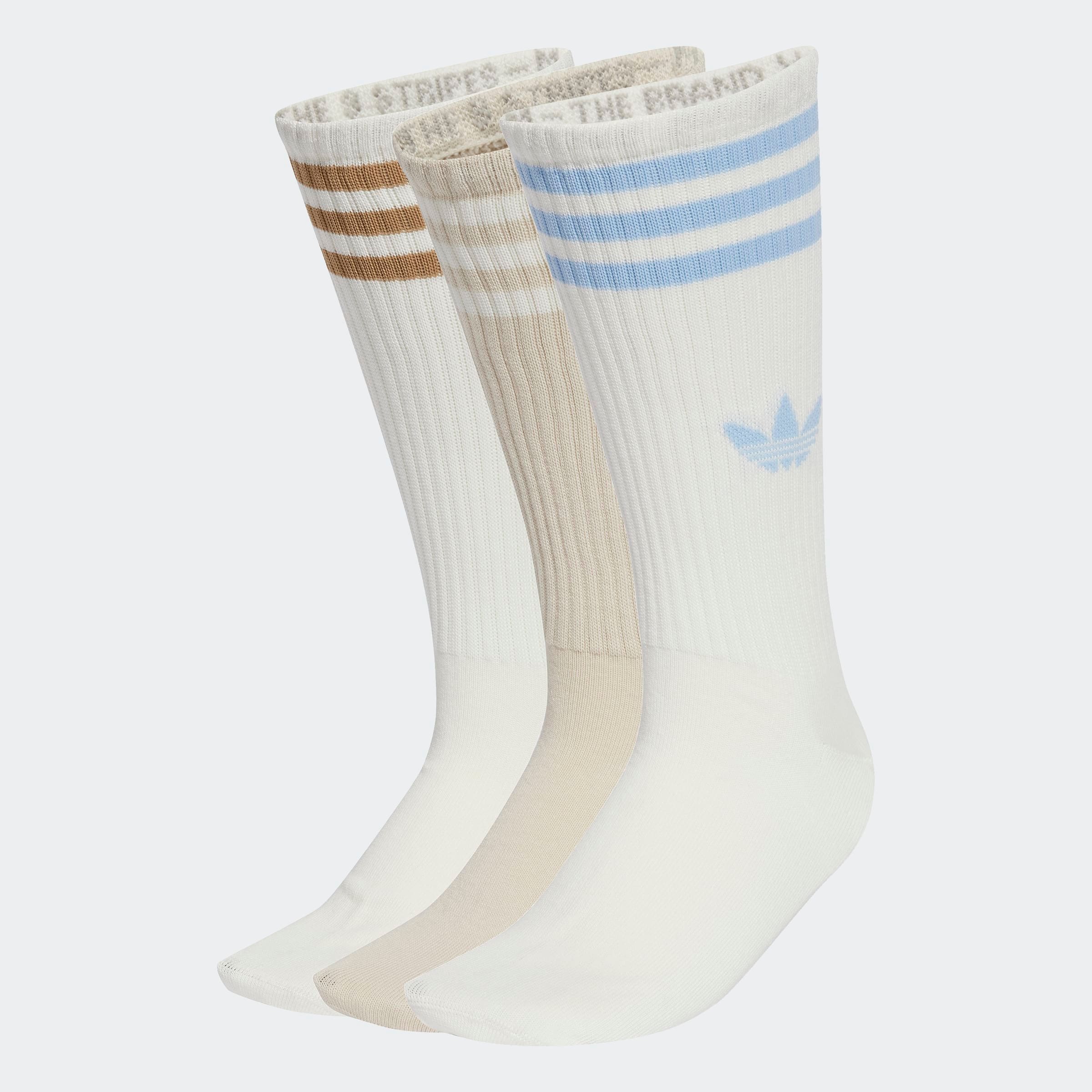 adidas Originals Sportsocken "3-STREIFEN HIGH CREW, 3 PAAR" 3 Paar tlg. wadenlange Passform, 3er-Pack, für Erwachsene