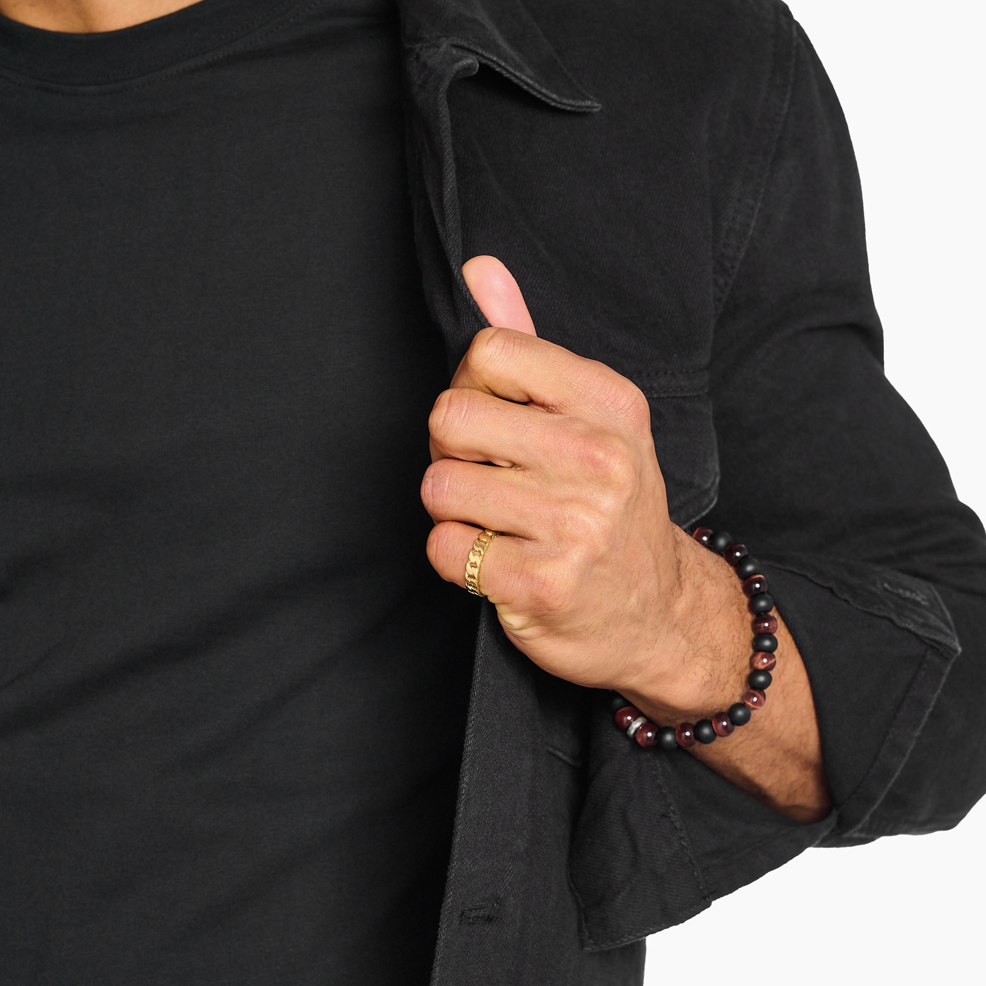 THOMAS SABO Fingerring »Kettenglieder-Ring, TR2496-413-39-54-68, TR2496-637-21-54-68«