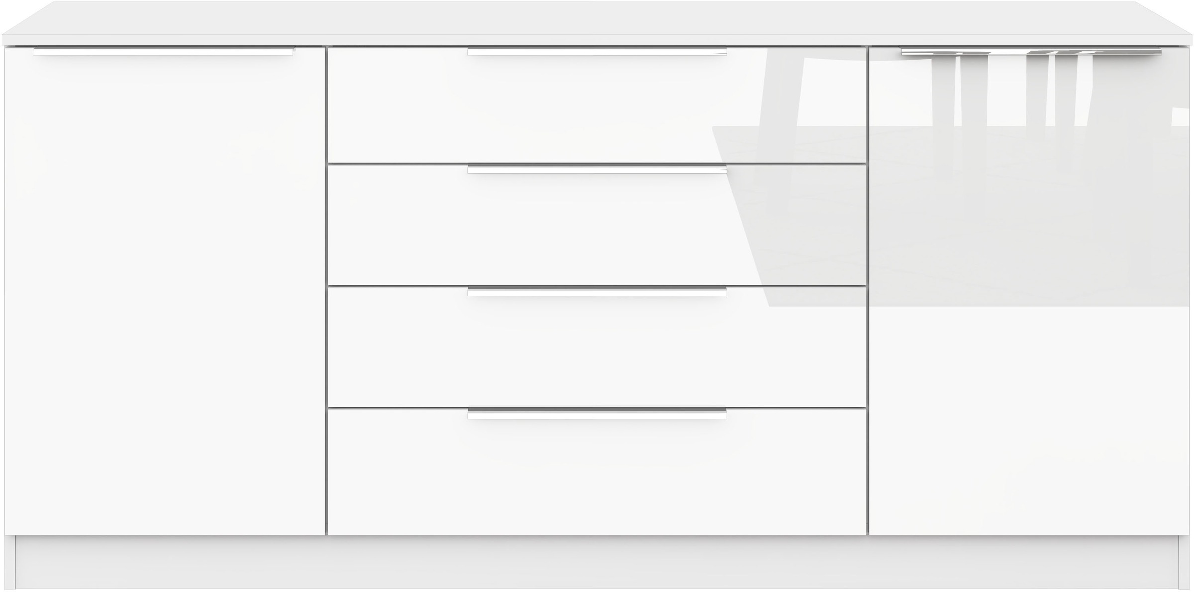 Thumbnail - borchardt Möbel Kommode "Oliva, Kommode mit Metallgriffen" mit 4 Schubkästen