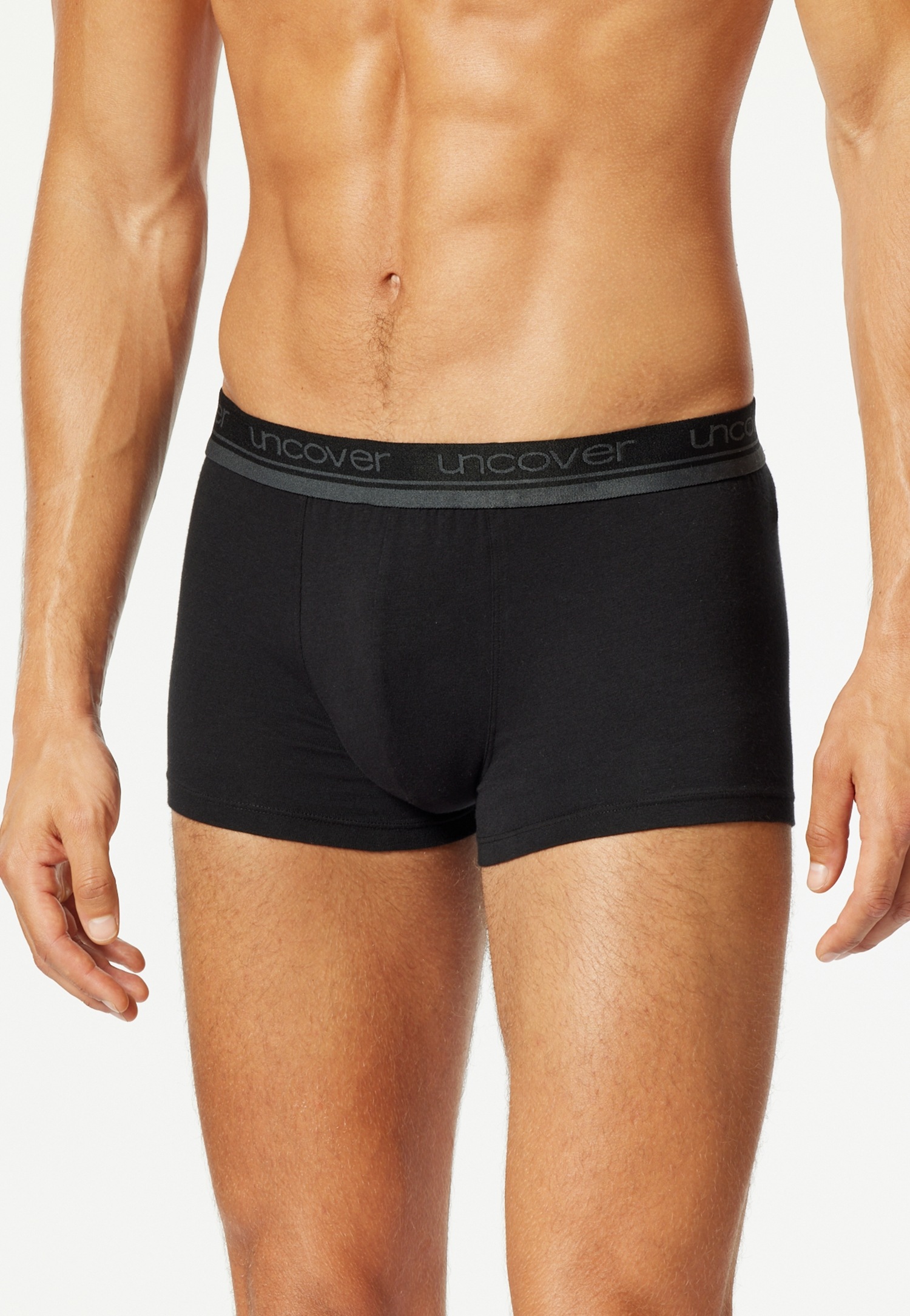 uncover by SCHIESSER Boxer "UNCOVER Cotton", (2er Pack), Logo-Bund, elastis günstig online kaufen