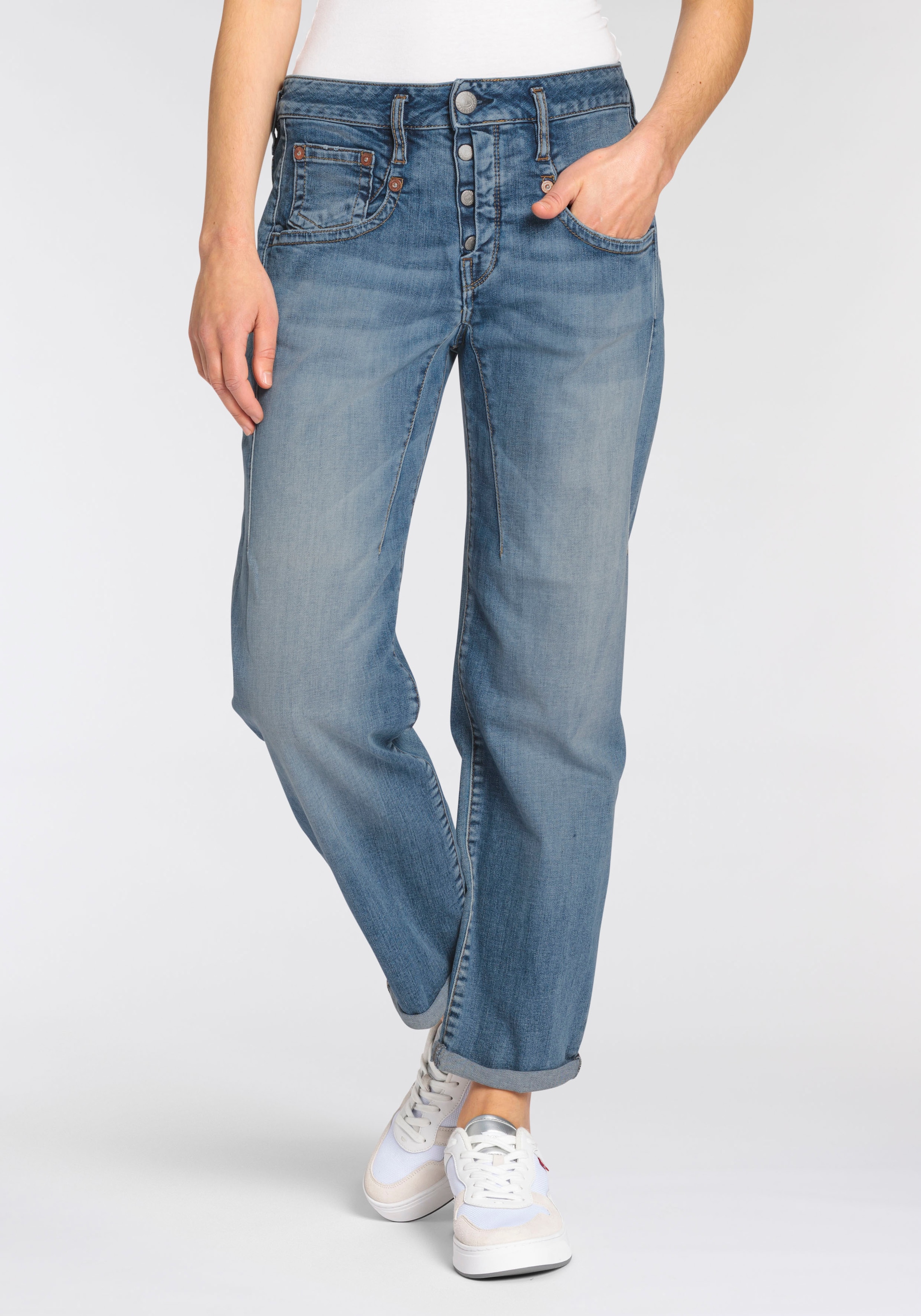 Herrlicher Boyfriend-Jeans »SHYRA TAP ORGANIC«, High Waisted