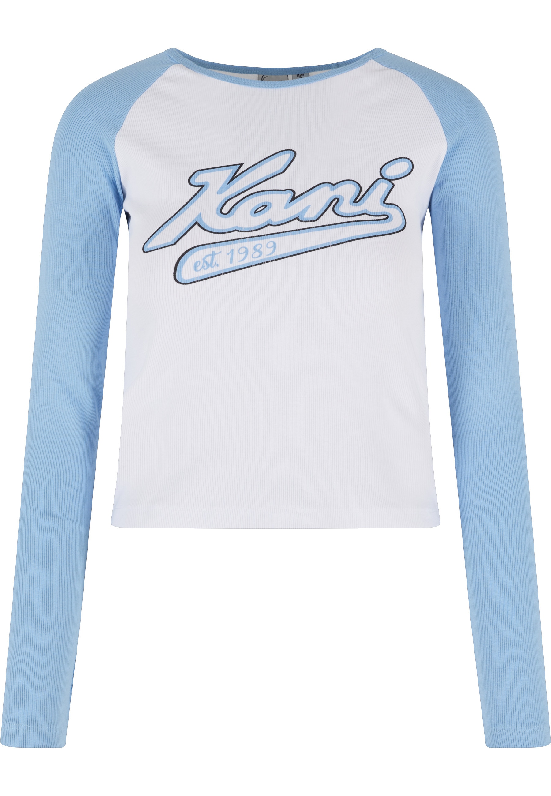 Karl Kani T-Shirt "Karl Kani Damen KW241-043-2 Karl Kani Varsity Crop Block Rib Ls" 1