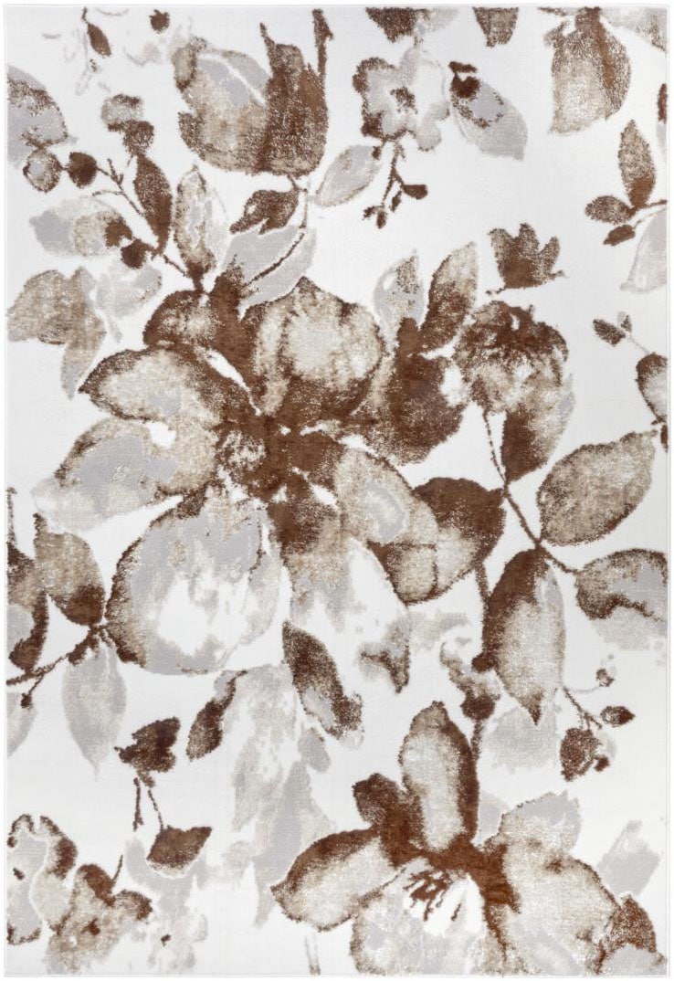 HANSE Home Teppich »Floral«, rechteckig, 13 mm Höhe, strapazierfähig, pflegeleicht, robust, glänzend