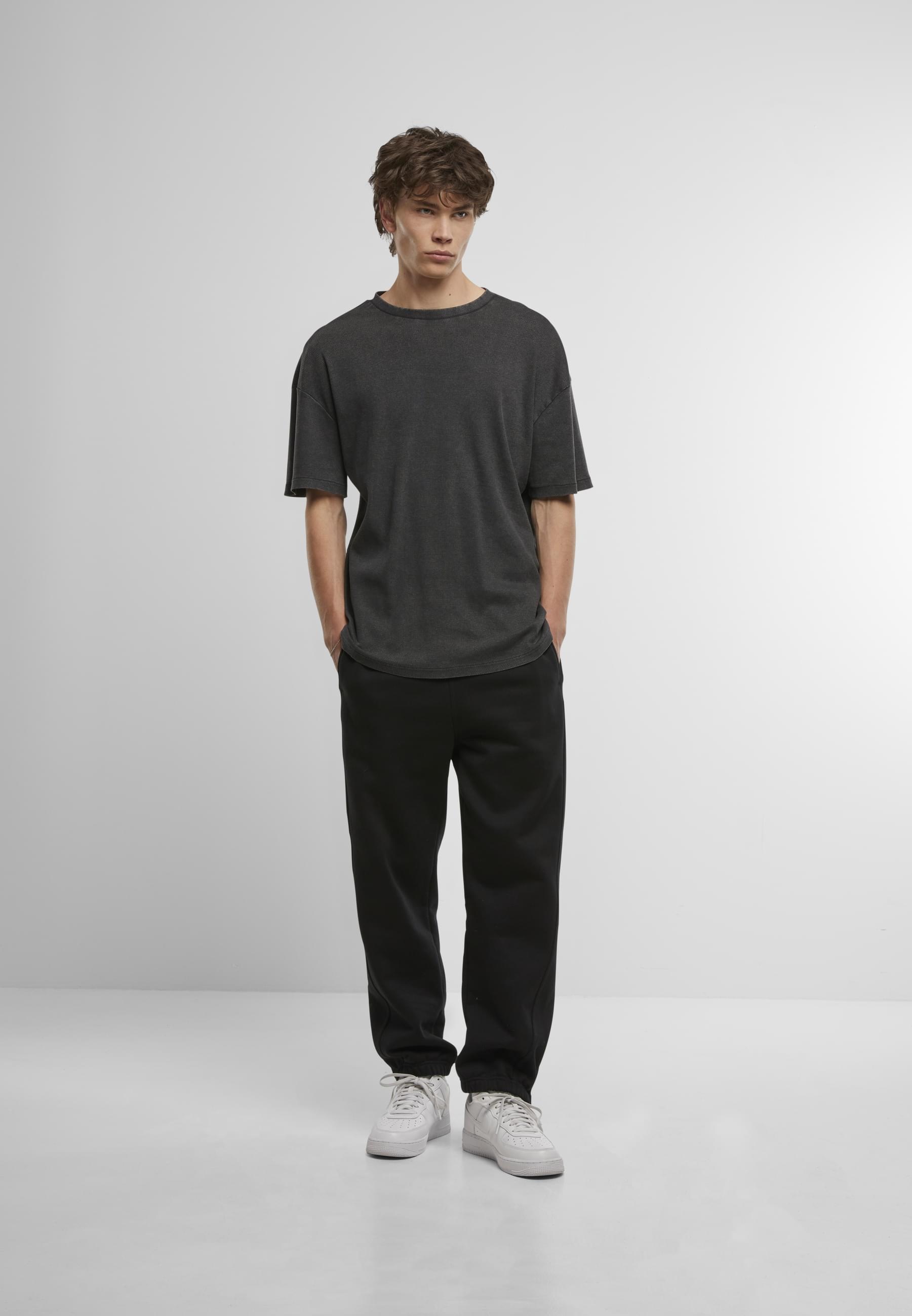 URBAN CLASSICS T-Shirt »Urban Classics Washed Rib Tee«, (1 tlg.)