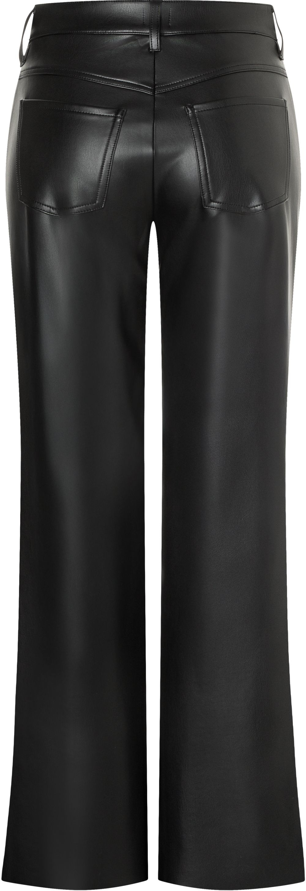 MAC 5-Pocket-Hose »WIDE vegan«  Authentische, fein glänzende Leder-Optik