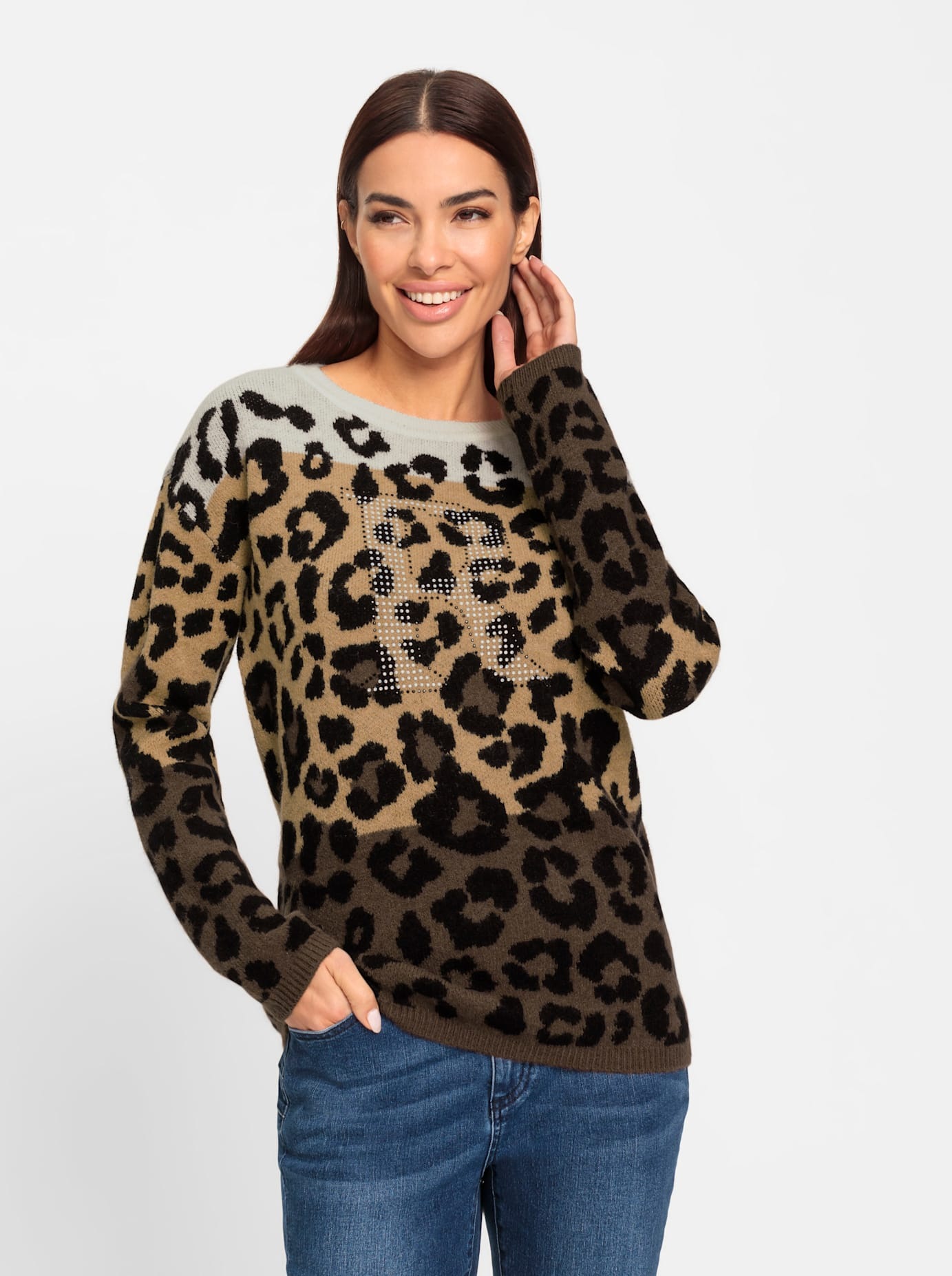 heine Rundhalspullover "Jacquard-Pullover" günstig online kaufen