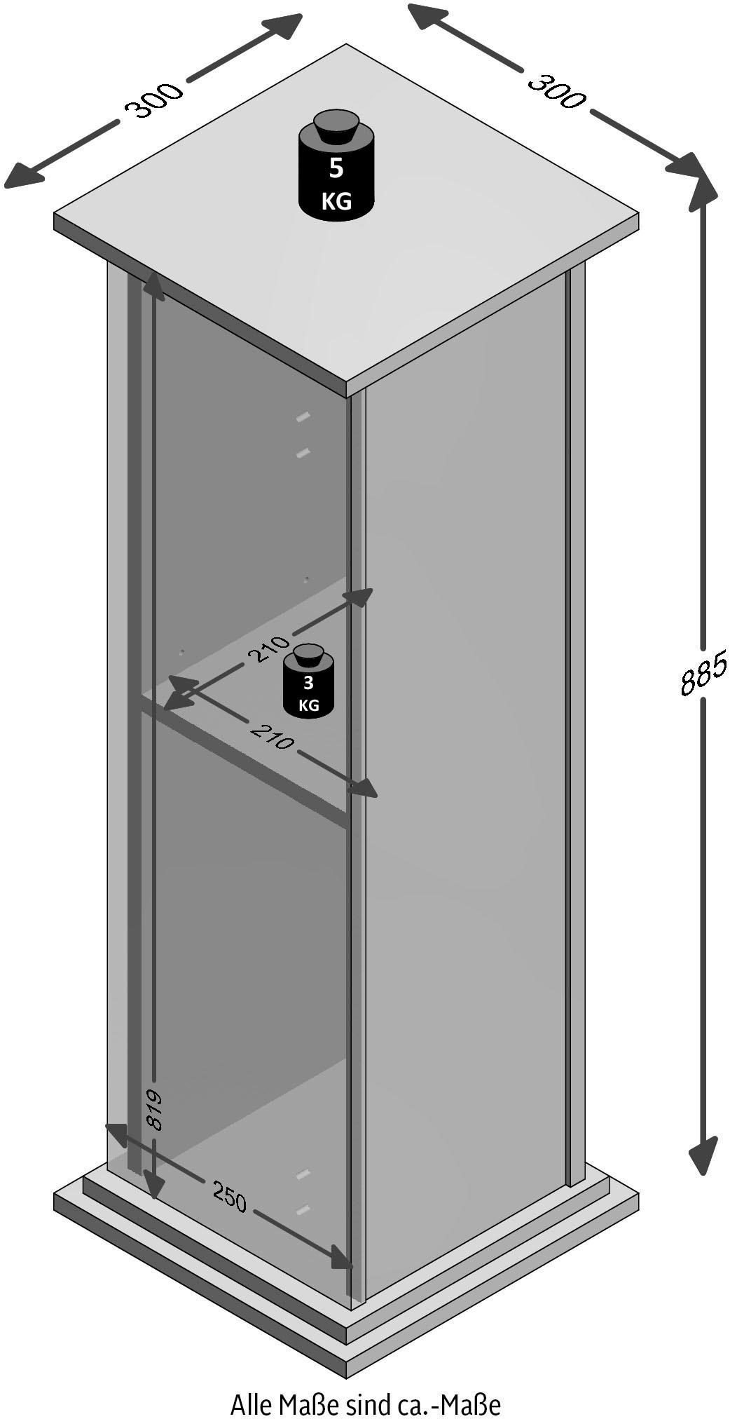 FMD Container »Essex«, Breite 30 cm