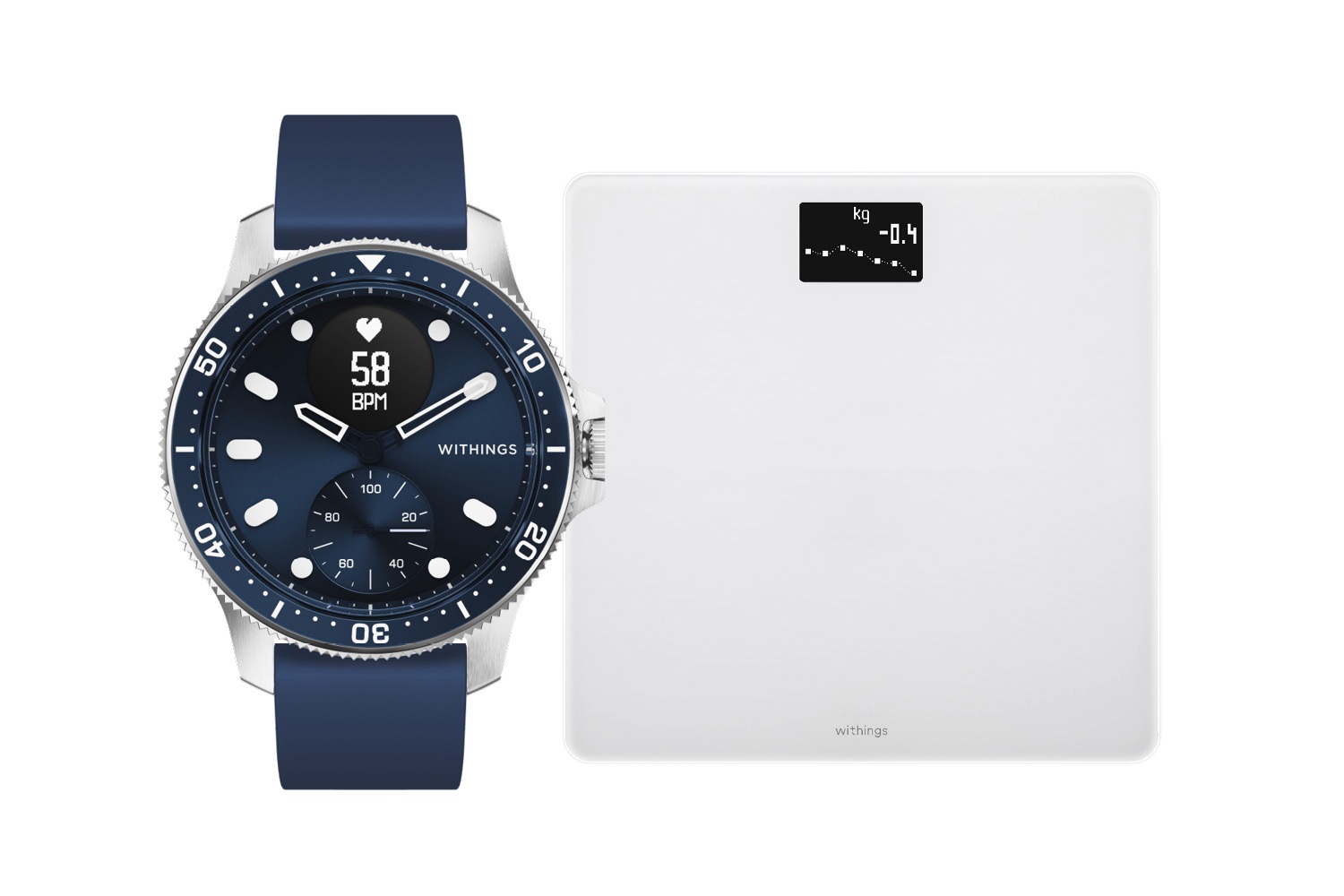 Withings Smartwatch »ScanWatch HORIZON (43mm)«, Proprietär,)