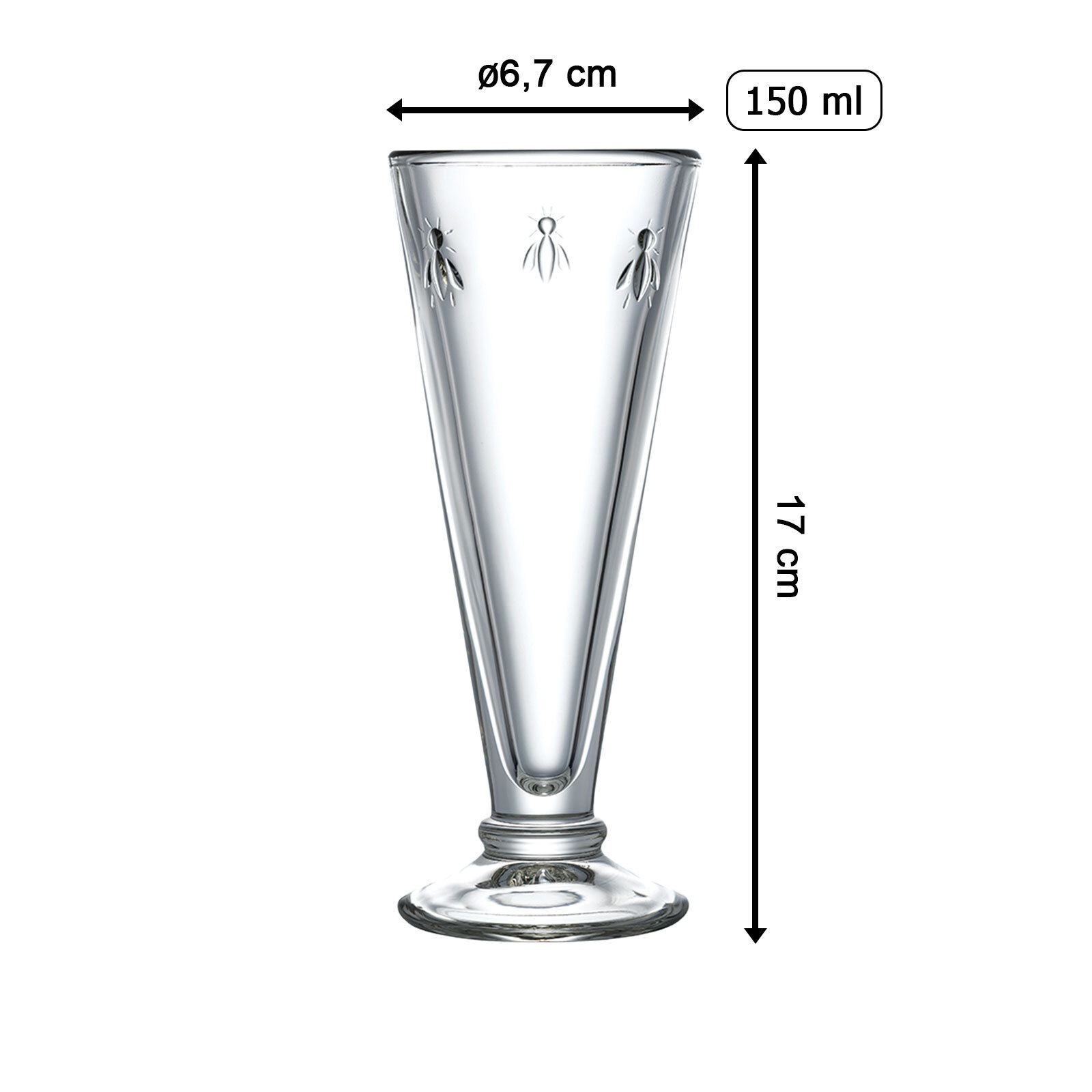 La Rochére Sektgläser Biene Abeille 150 ml 6er Set