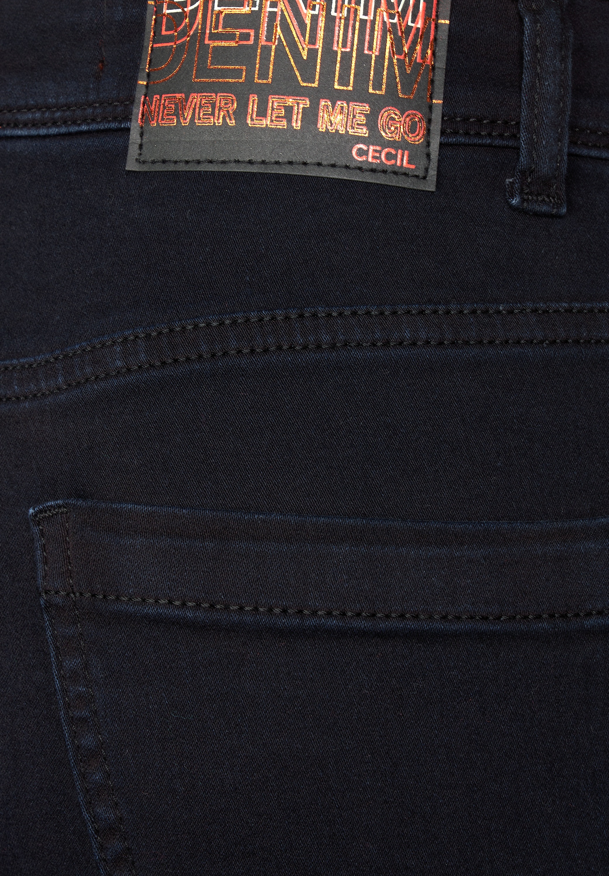 Cecil Slim-fit-Jeans, mit leichtem Glanz