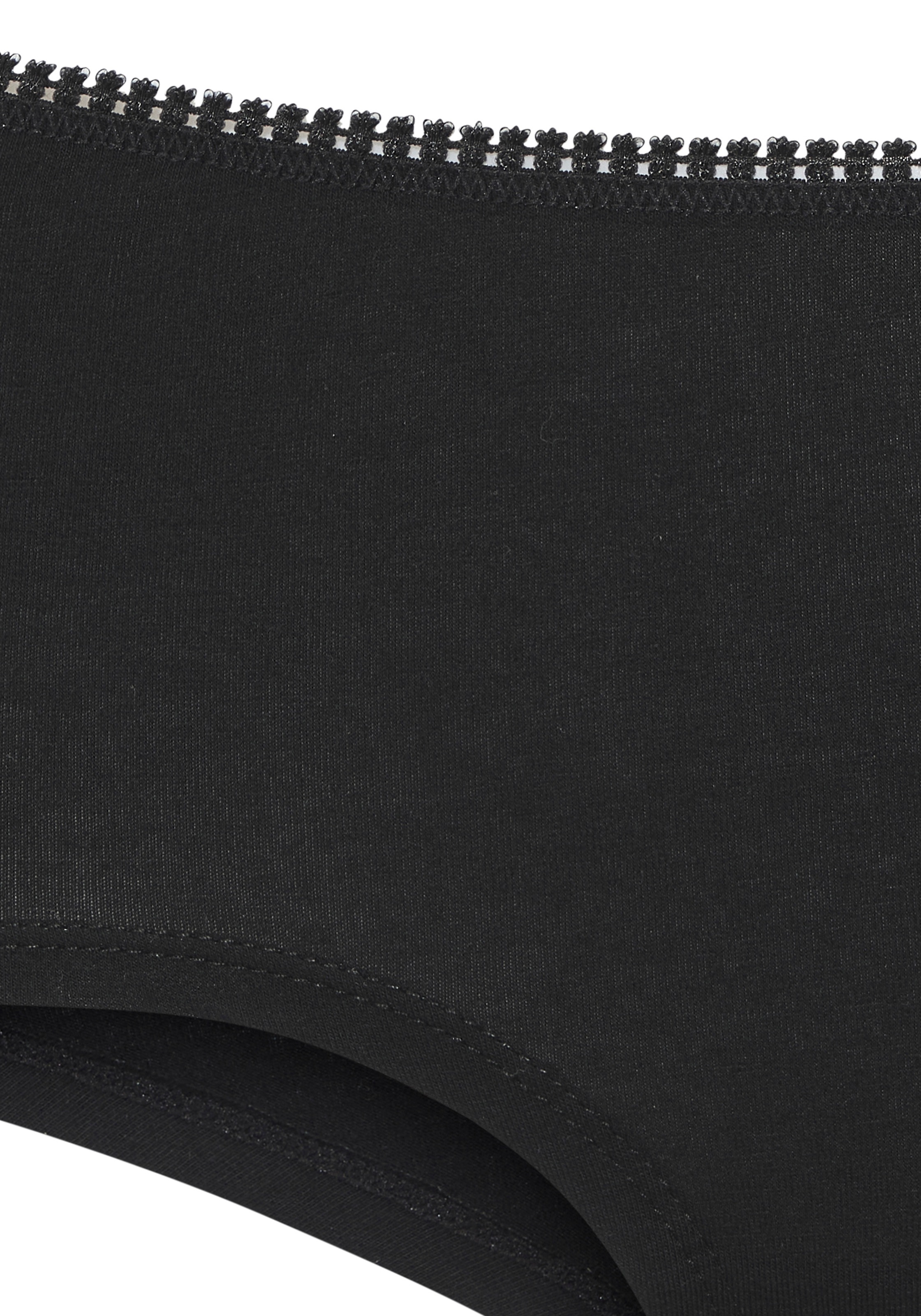 Thumbnail - LASCANA Panty 3er Pack, unifarben, mit Spitze am Bundabschluss