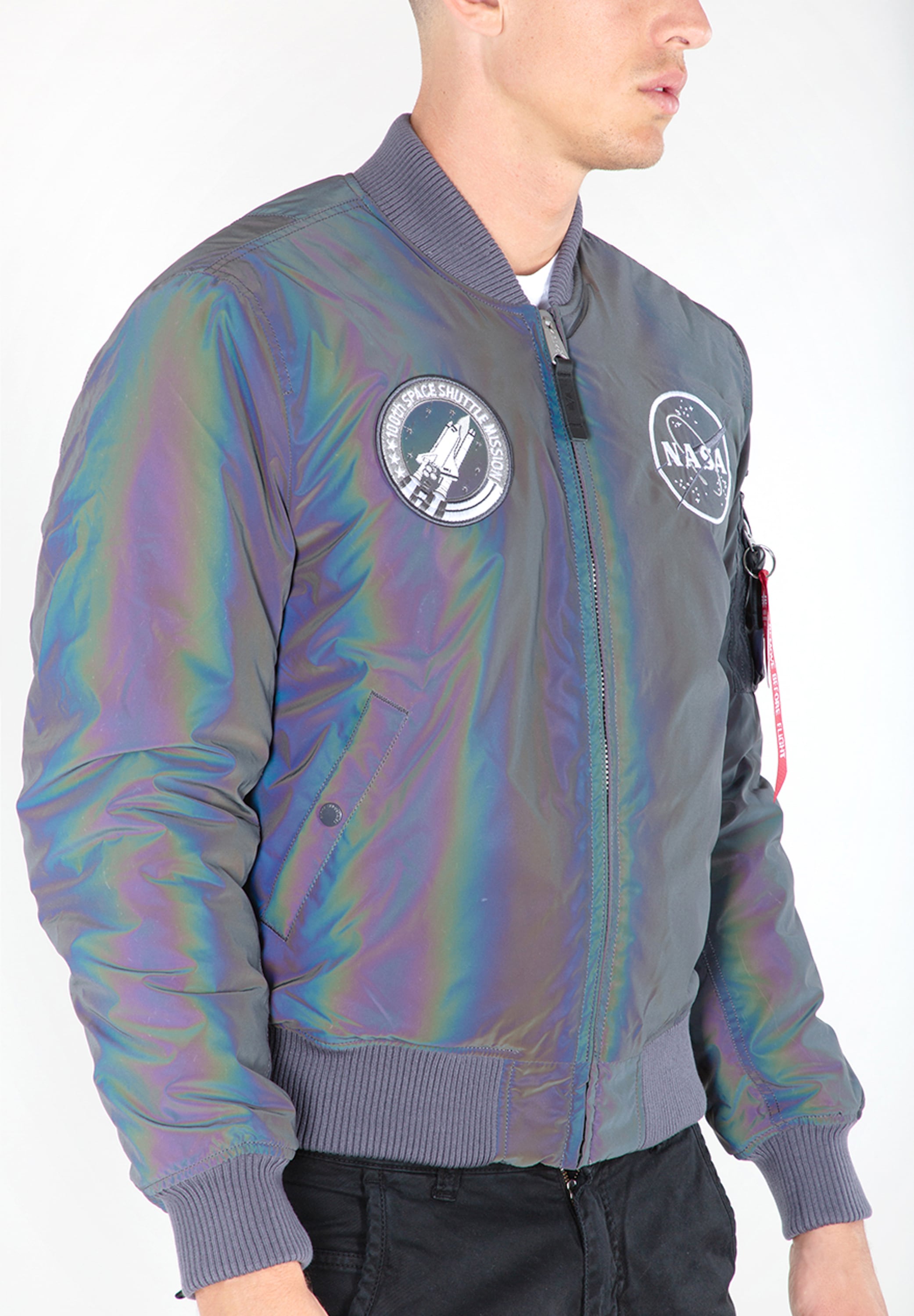 Alpha Industries Bomberjacke »ALPHA INDUSTRIES Men - Bomber Jackets MA-1 NASA Rainbow Ref.«