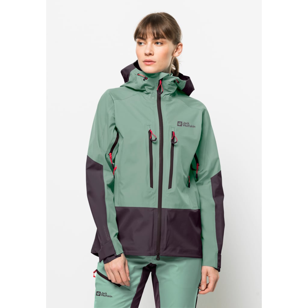 Jack Wolfskin Funktionsjacke »ALPSPITZE 3L JKT W«, mit Kapuze