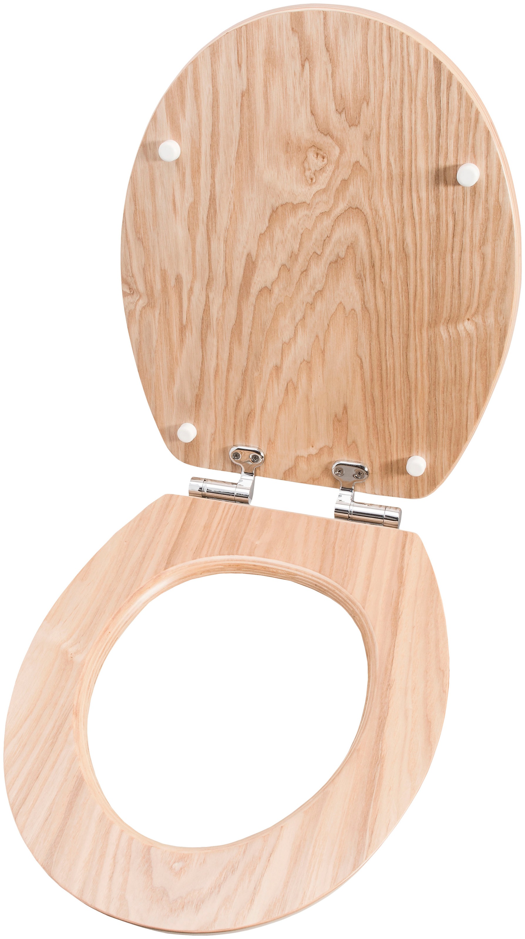 CORNAT WC-Sitz »Hochwertiges Echtholz - Eiche - Komfortables Sitzgefühl«, Absenkautomatik - Edle Holz-Optik passt in jedes Badezimmer