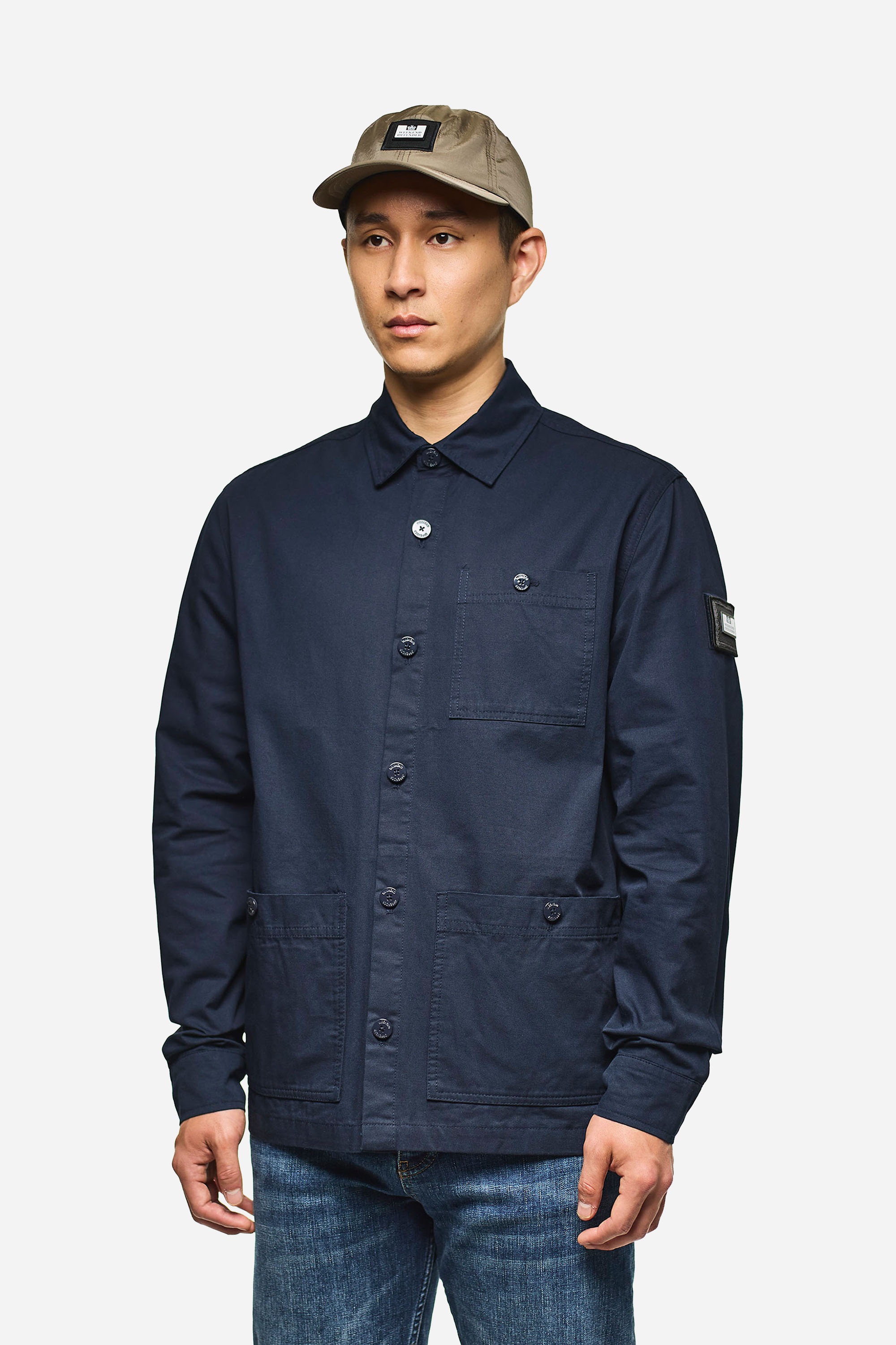 Weekend Offender Kurzarmshirt »HYNDE OVERSHIRT Herren« Überhemd Herren, leichte Hemdjacke, Sportjacke, Jackenhemd, Sale