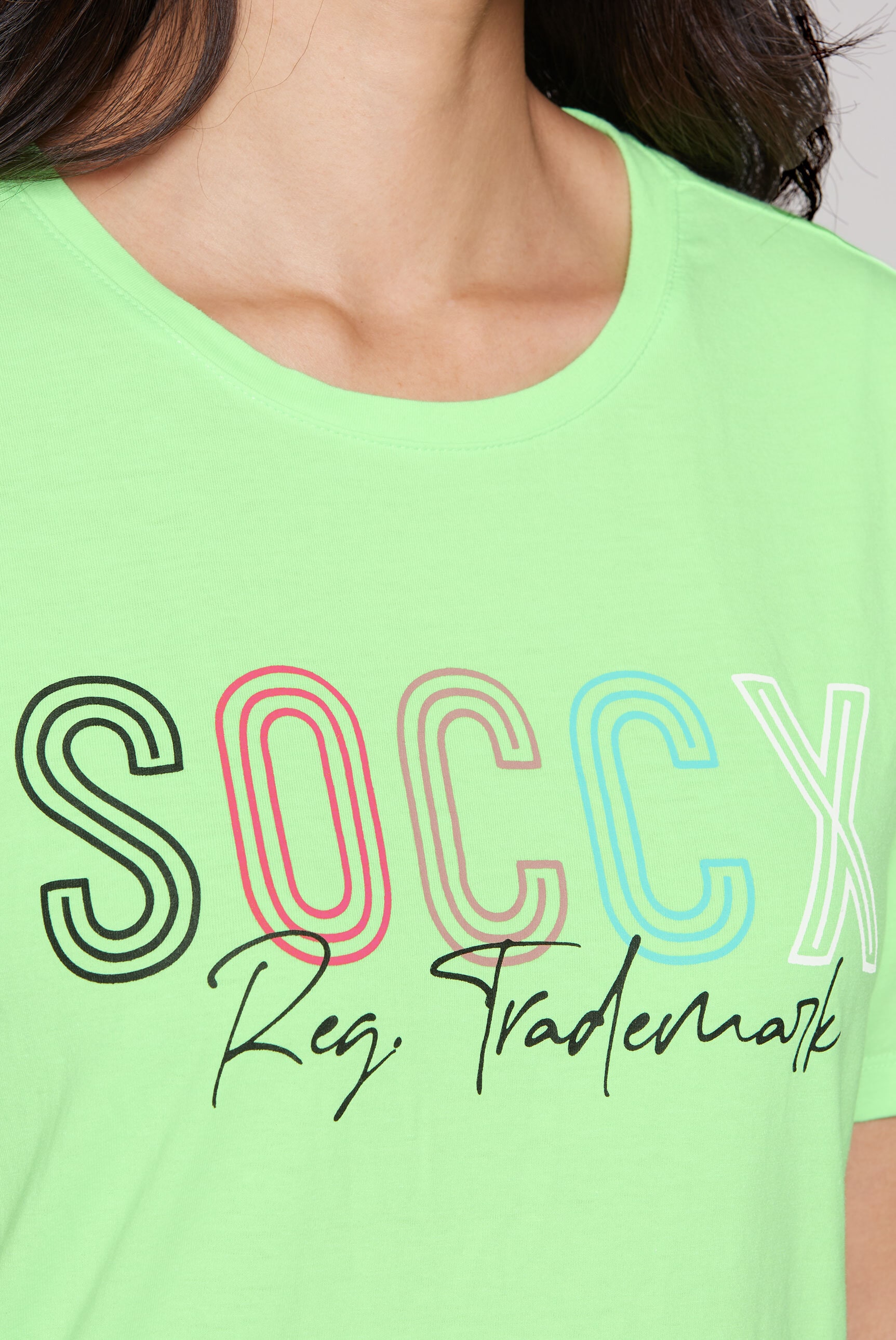 SOCCX Rundhalsshirt, mit Necktape