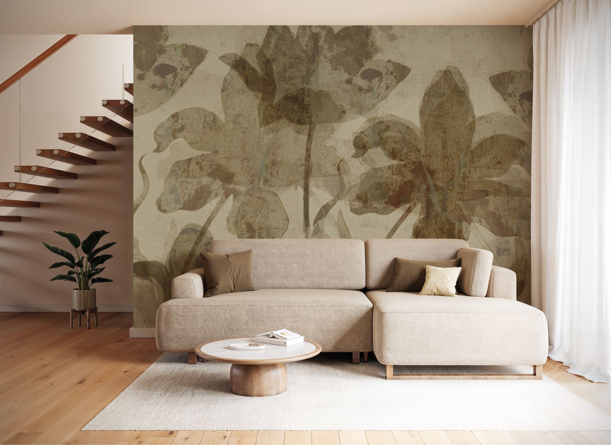 Komar Fototapete "Vlies Fototapete - Petal Whispers - Größe 300 x 250 cm" Motiv bedruckt glatt