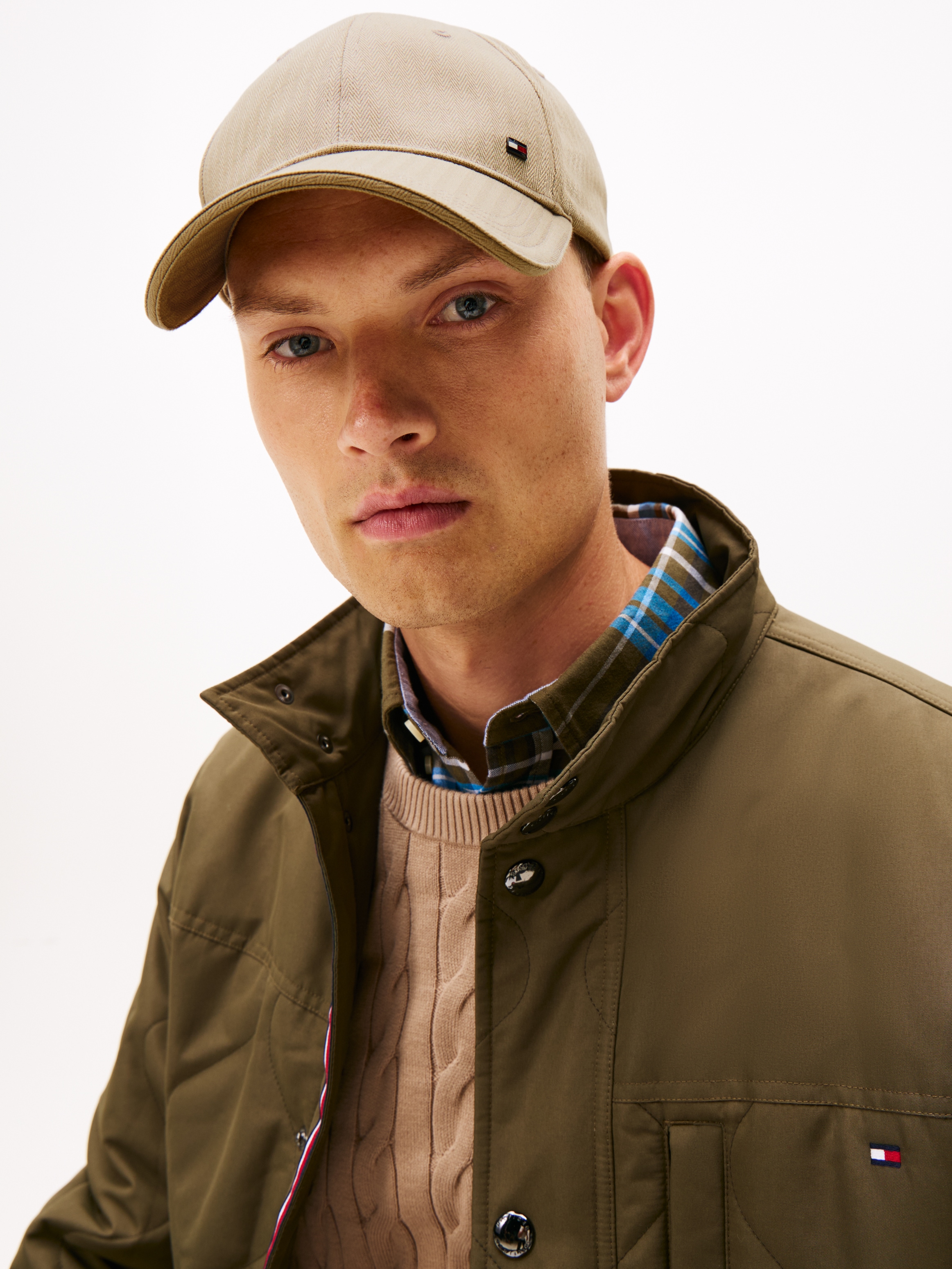 Tommy Hilfiger Baseball Cap "COTTON PANEL CAP" Größenverstellbar Harringbon günstig online kaufen