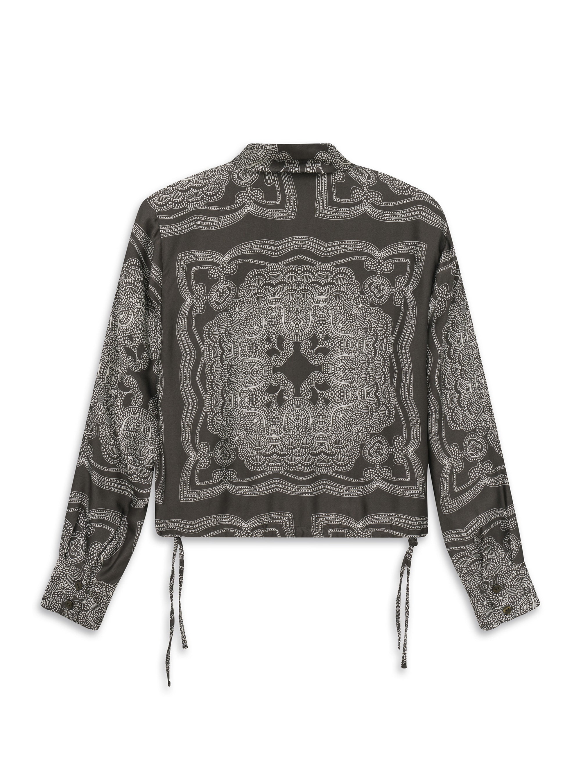 bugatti Langarmbluse »Modern Fit« Modern Fit Viskose Bandana-Print