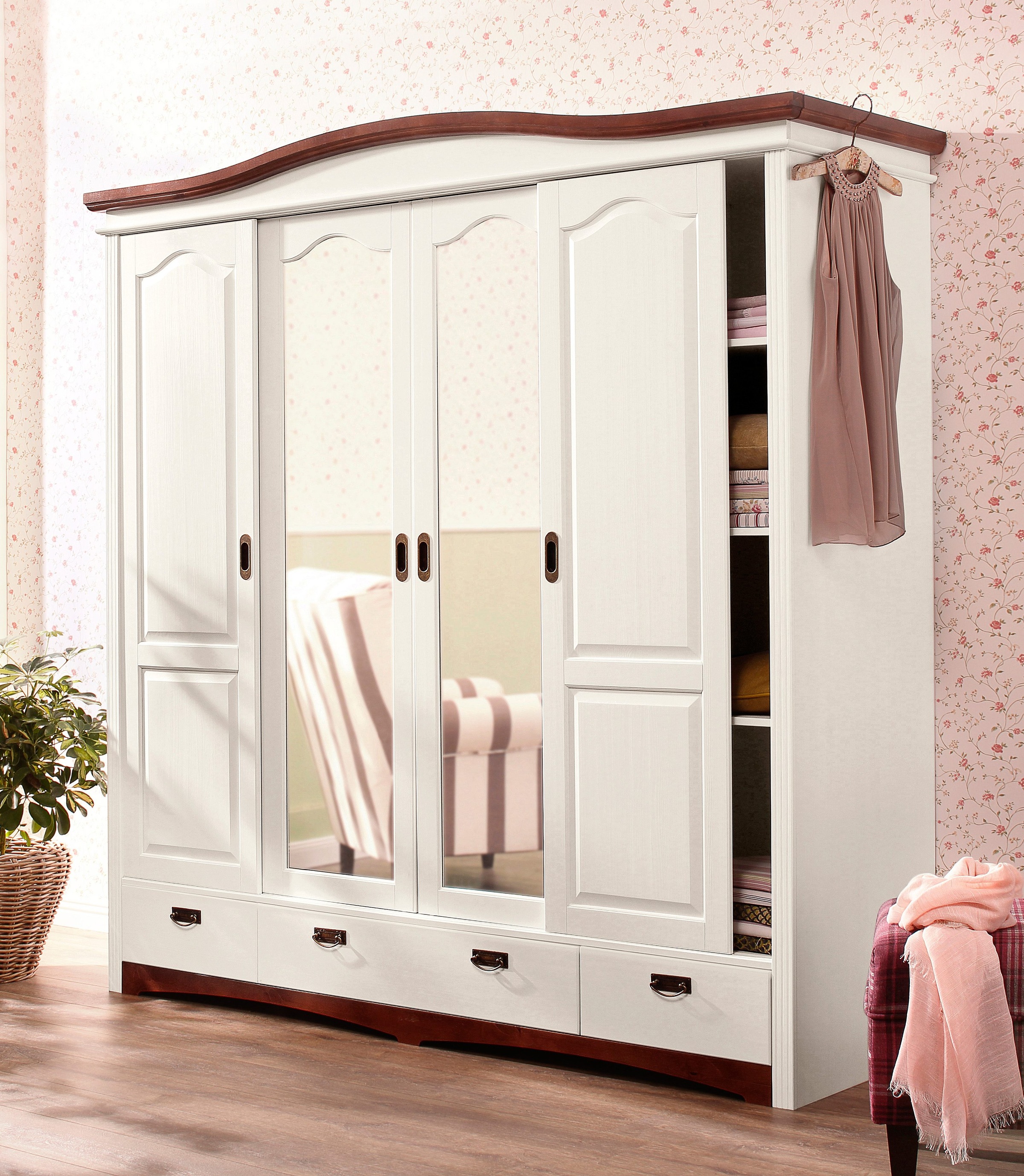 OTTO home Schiebetürenschrank "Konrad, Landhausstil, rustikal, mit Schublad günstig online kaufen