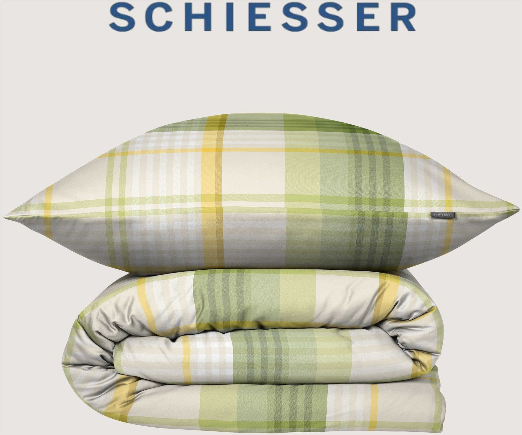 Schiesser Bettwäsche "Mosa aus weicher Baumwolle mit zeitlosen Karos" 2 MAD günstig online kaufen