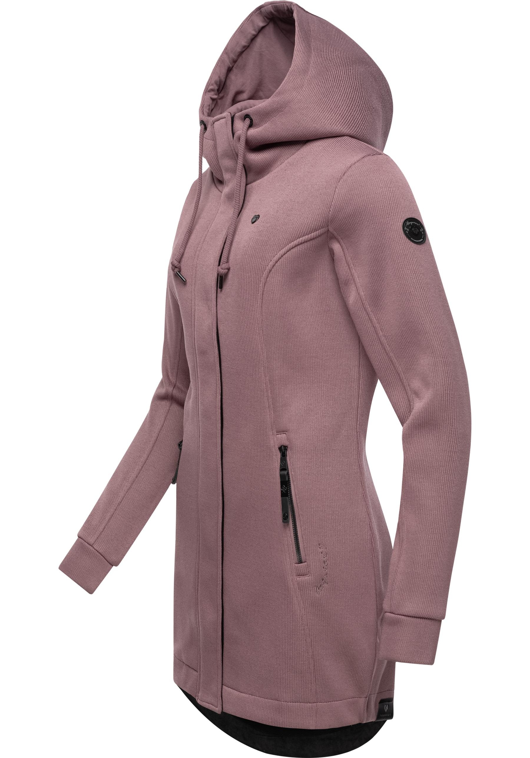 Ragwear Kapuzensweatjacke »Letti Bonded«, Sportliche Kapuzenjacke in Feinstrick-Optik
