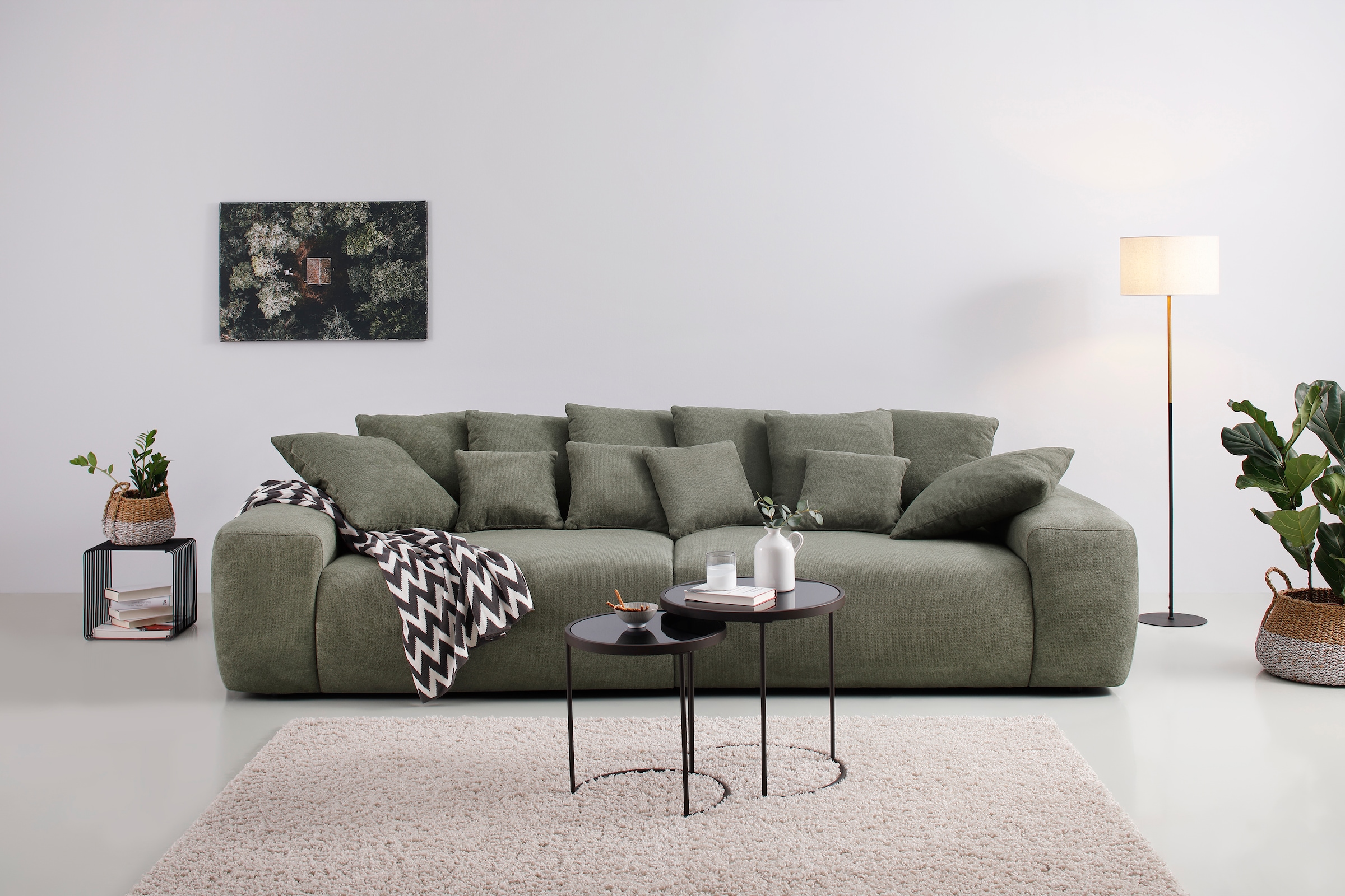 Home affaire Big Sofa »Riveo«, Boxspringfederung, Breite 20 cm ...