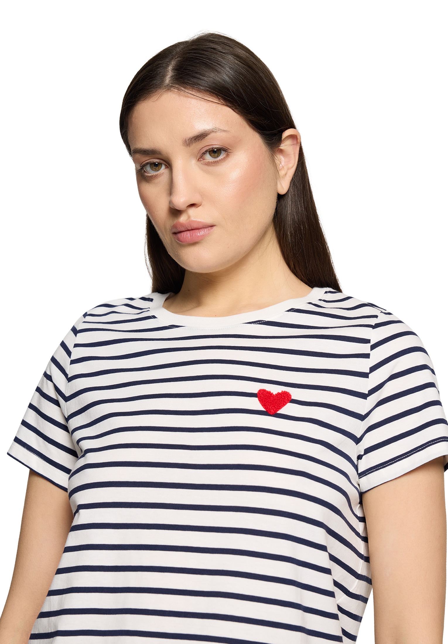 Cartoon Kurzarmshirt »Damen mit Rundhalsausschnitt« 1