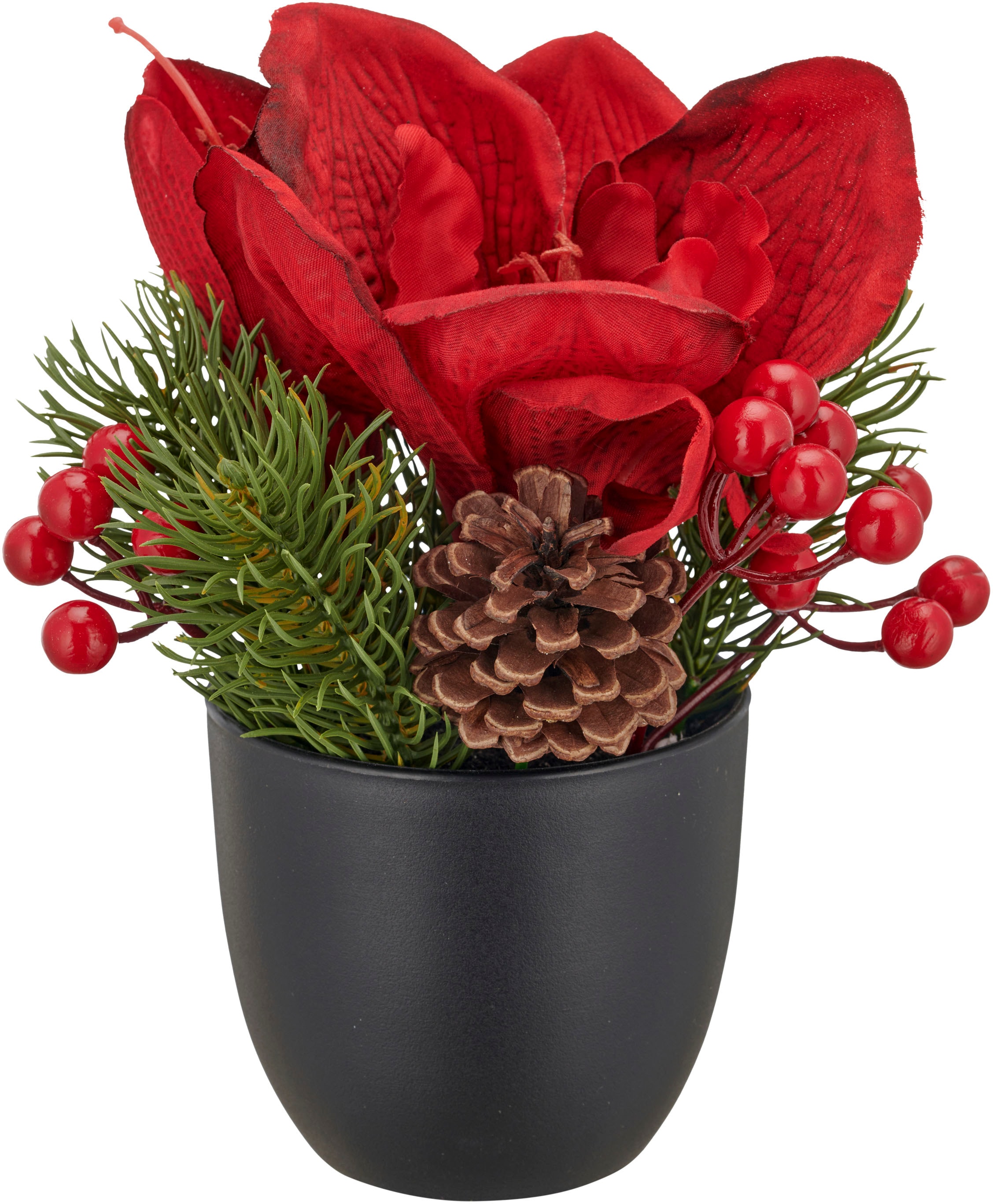 Creativ green Kunstblume »Amaryllisgesteck« mit 2 Blütenfarben im Set