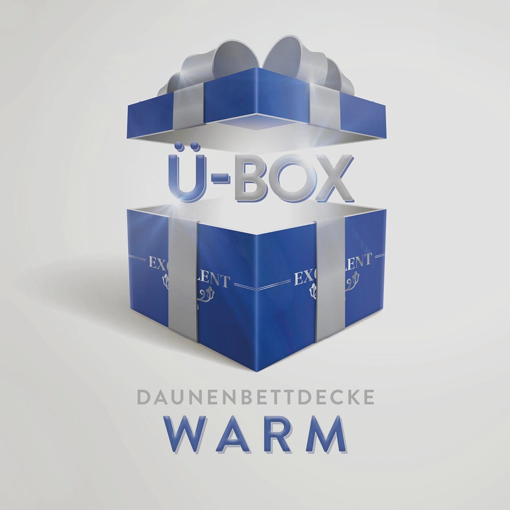 Excellent Daunenbettdecke "Überraschungsbox" warm Füllung 90Daunen10Federn Bezug Baumwolle 1 Stk. tlg. absoluter Sonderpreis, wegen Lagerräumung, Solange der Vorrat reicht