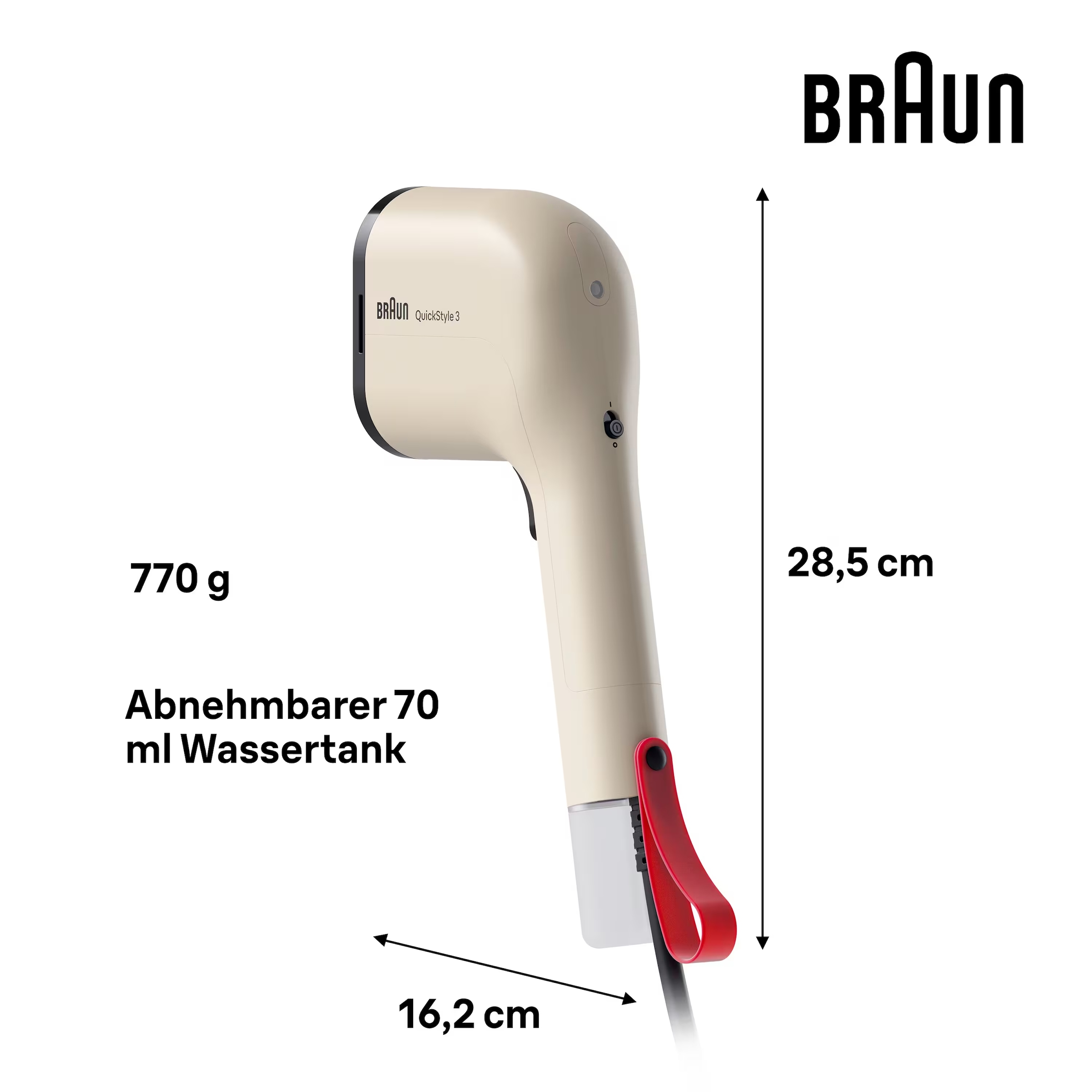 Braun Dampfbürste »QuickStyle GS 3012 BG« 1100 W