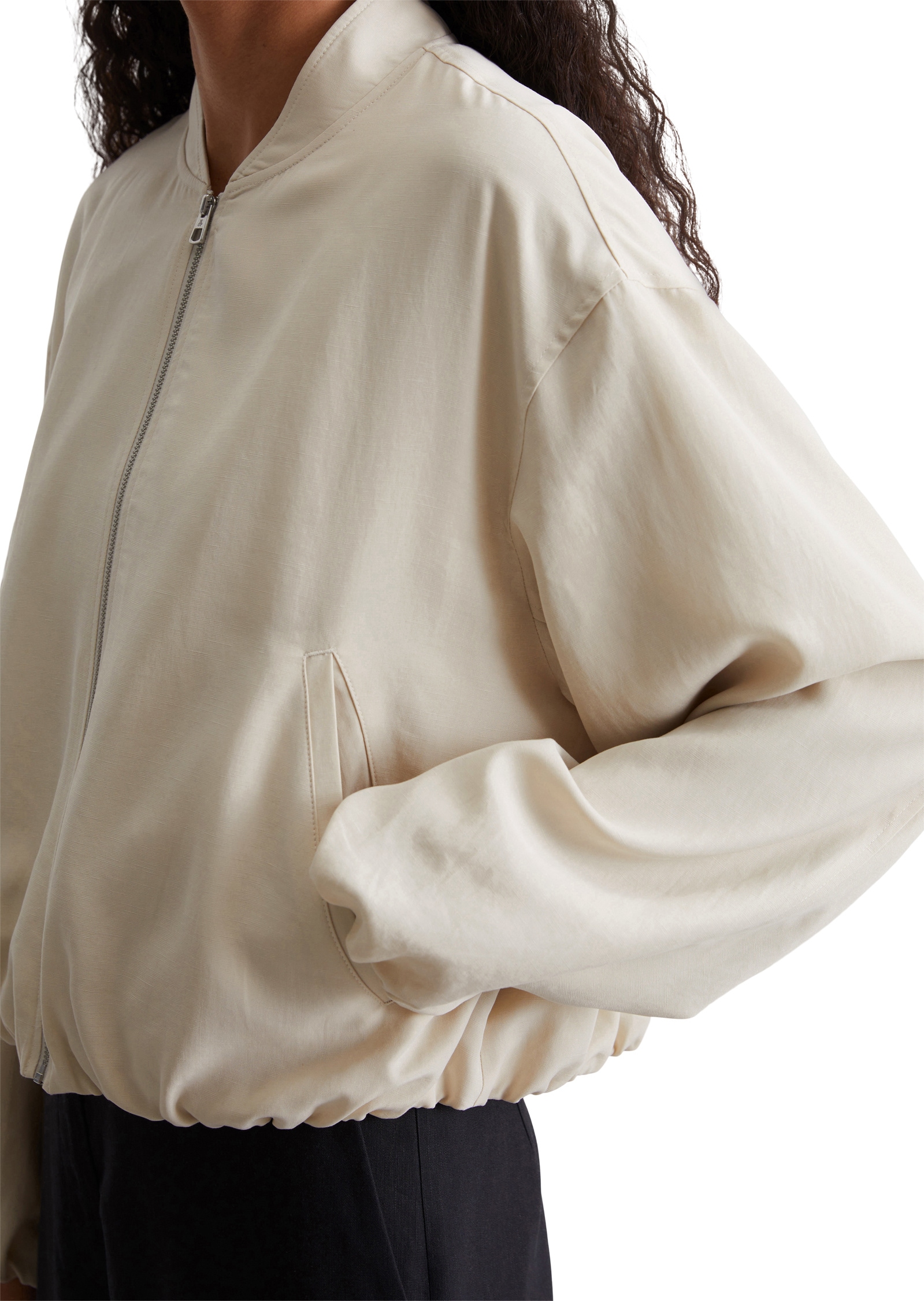 Marc O'Polo Kurzjacke »aus TENCEL™ Lyocell-Leinen-Mix«, ohne Kapuze