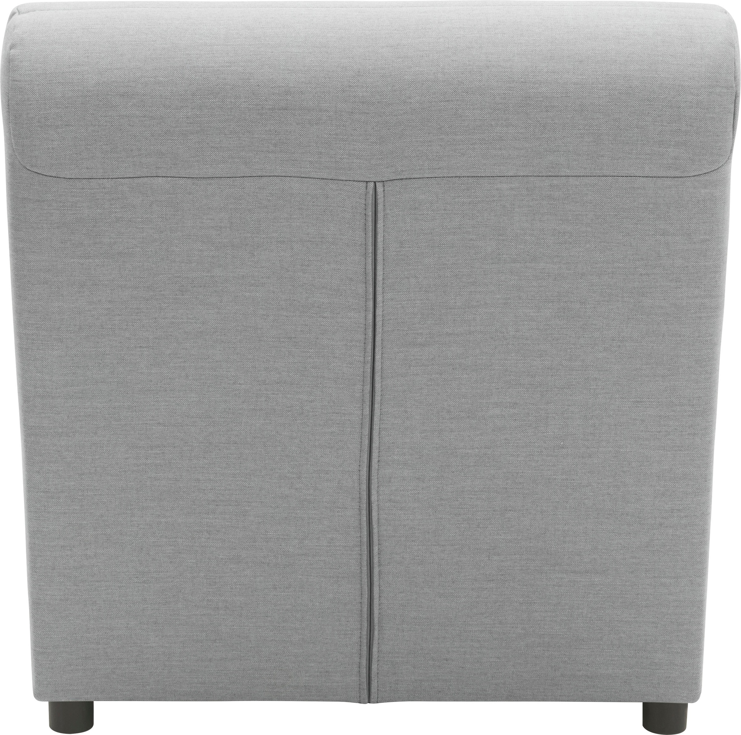Sofaelement DOMO COLLECTION "Soleil, pflegeleichter und wetterfester Bezug", silber, B:73cm H:80cm T:102cm, 100% Olefin, Polsterelemente, Outdoor, besonderes Design und Formgebung, individuell erweiterbar 3