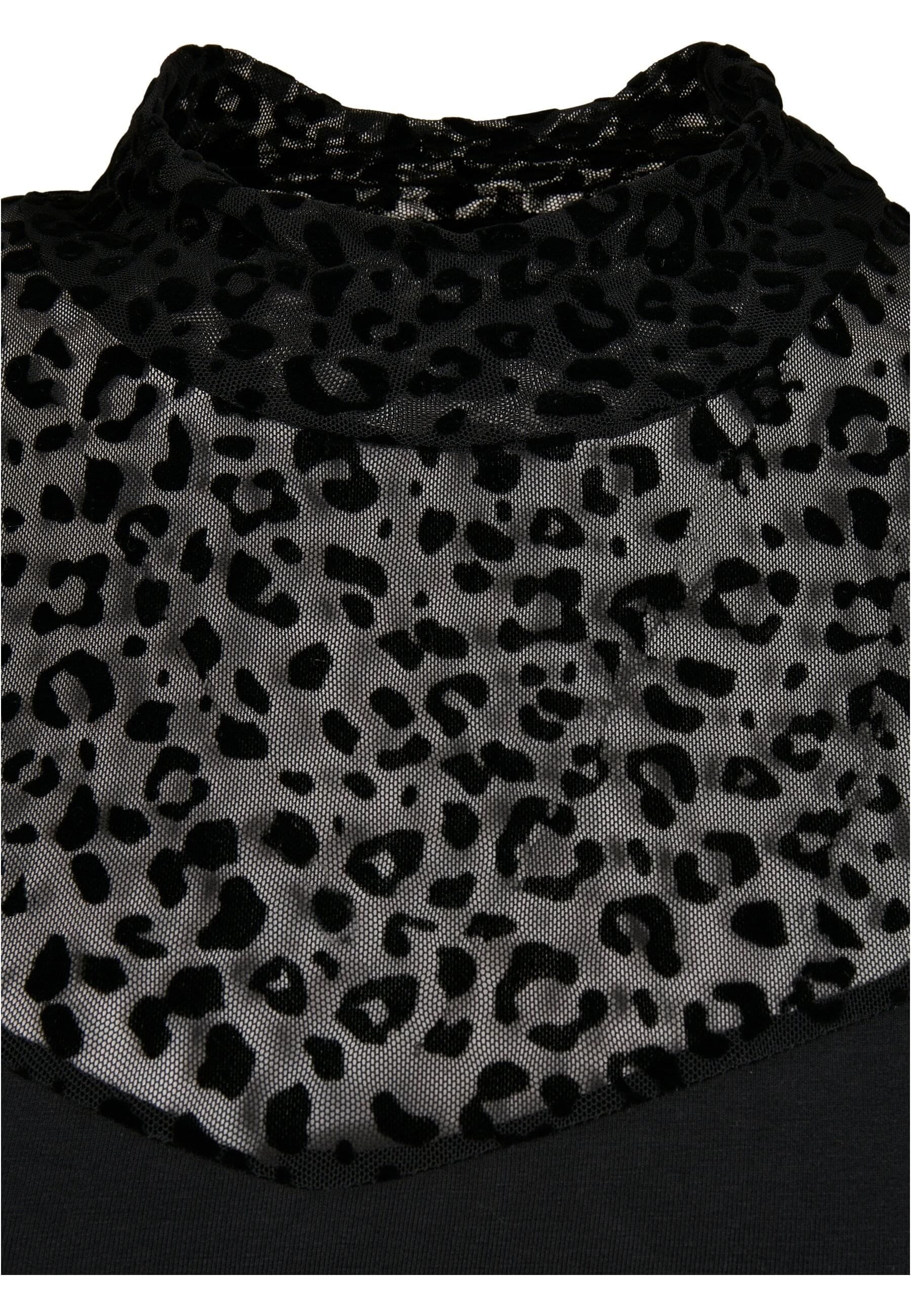 URBAN CLASSICS Shirtkleid »Urban Classics Damen Ladies Flock Lace Turtle Neck Dress«, (1 tlg.)