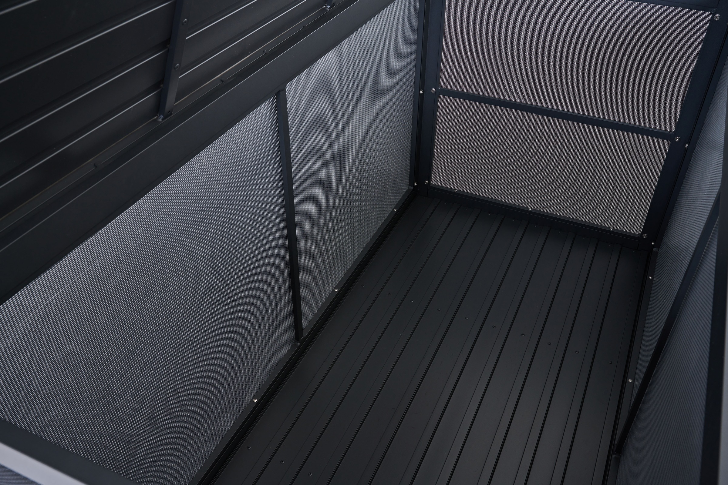 Siena Garden Kissenbox Gestell aus Aluminium, Ranotex® Bezug, 159x79x83cm anthrazit