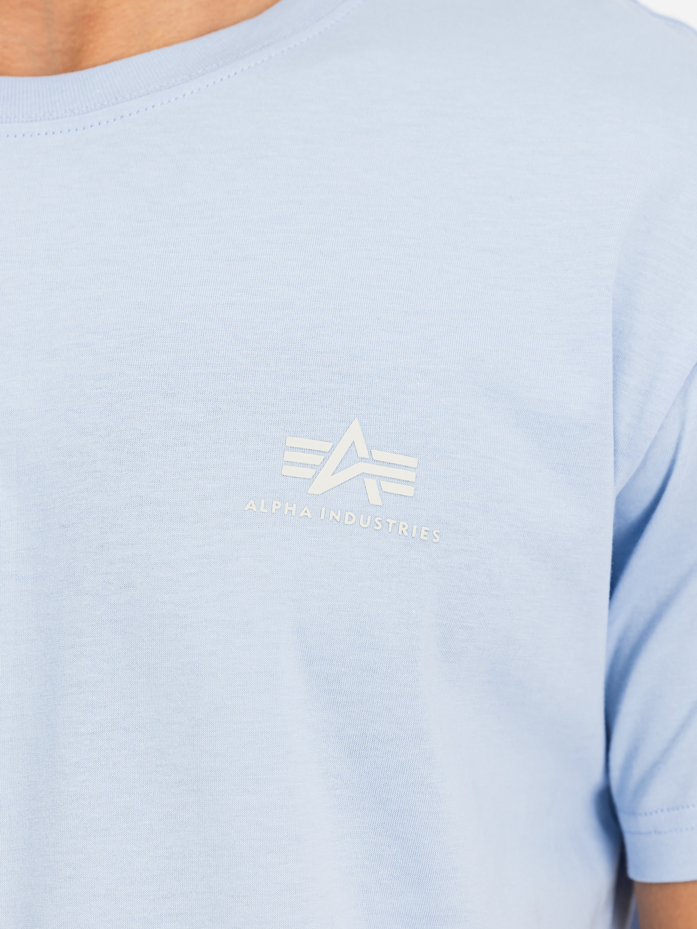 Alpha Industries Rundhalsshirt »BASIC T SMALL LOGO« Baumwolle, regular fit