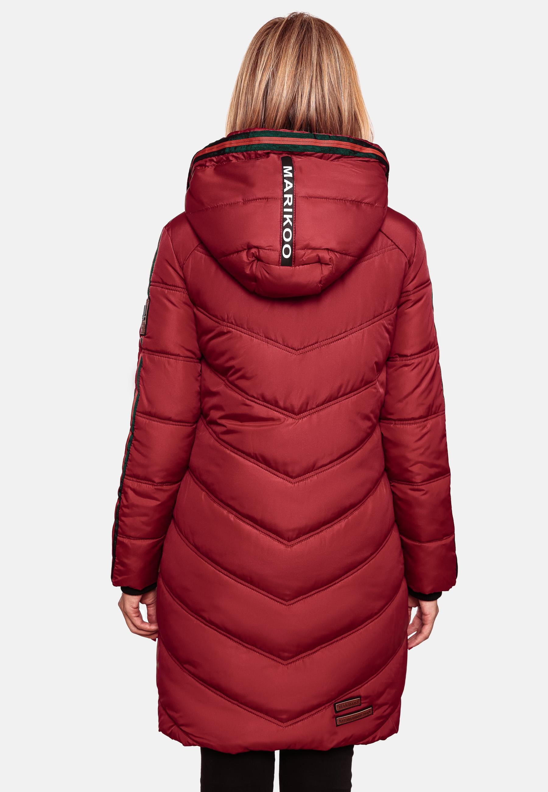 Marikoo Wintermantel »Armasa«, modischer Damen Winter Steppmantel mit Kapuze