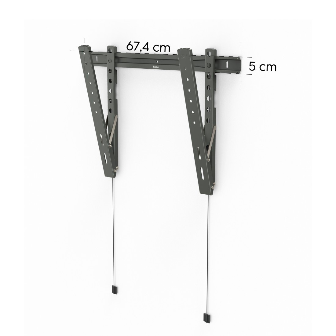 Hama TV-Wandhalterung »Wandhalterung (TILT "Ultraslim",37" - 90", VESA 600x400)«, bis 229 cm Zoll