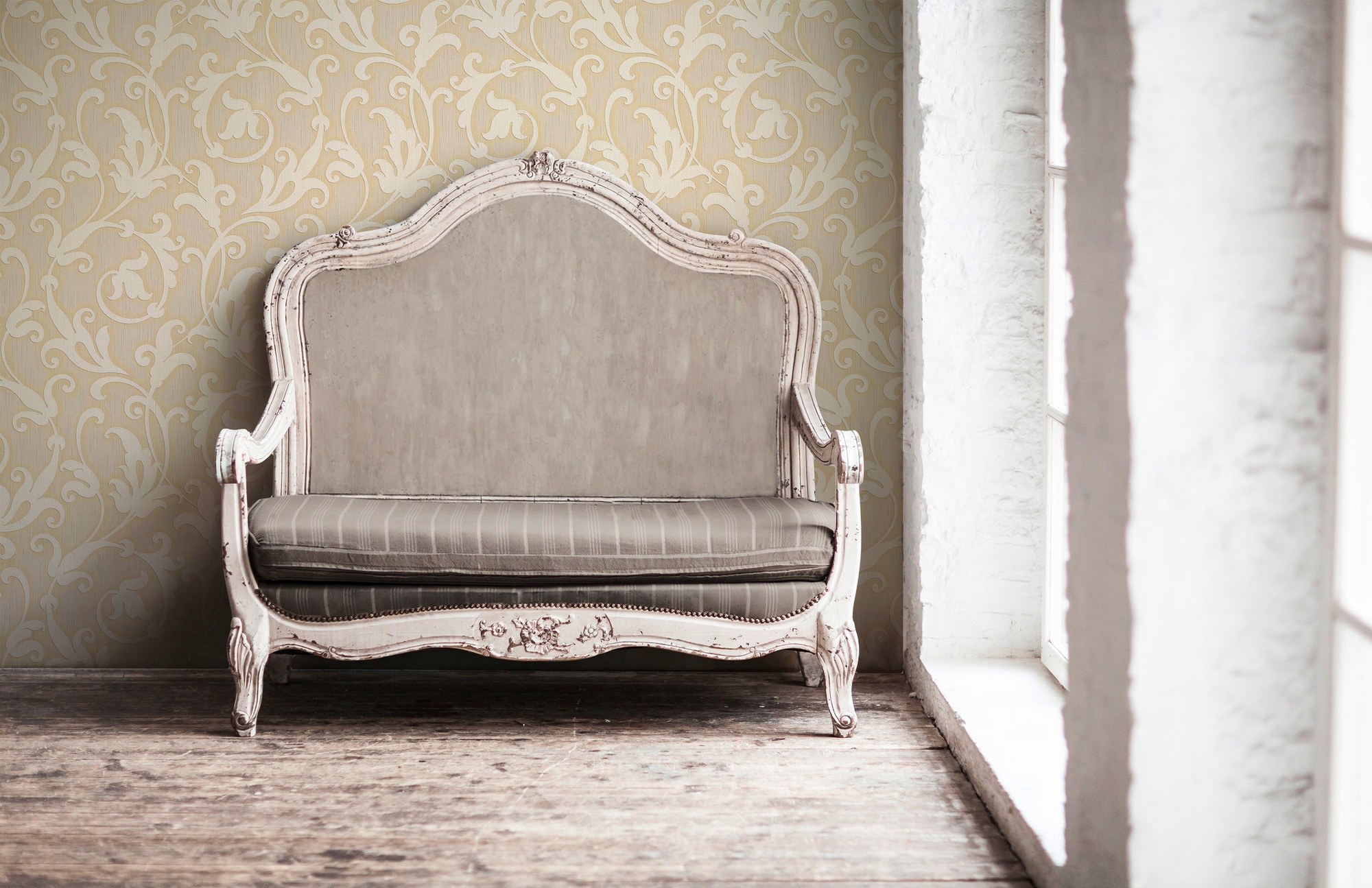 Architects Paper Textiltapete »Tessuto«, Barock-floral-gemustert, Tapete Barock Tapeten Wohnzimmer Schlafzimmer Küche modern Flur Design