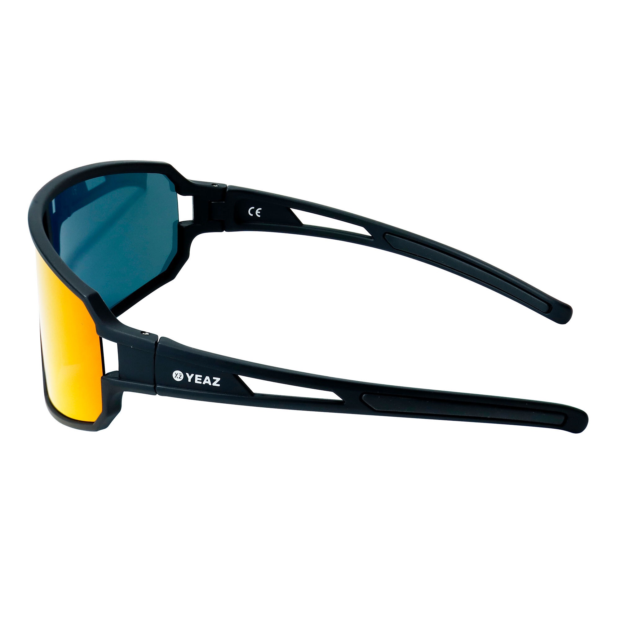 Sportbrille YEAZ "Sport-Sonnenbrille Black/Red SUNWAVE", Damen, rot, Sonnenbrillen 2