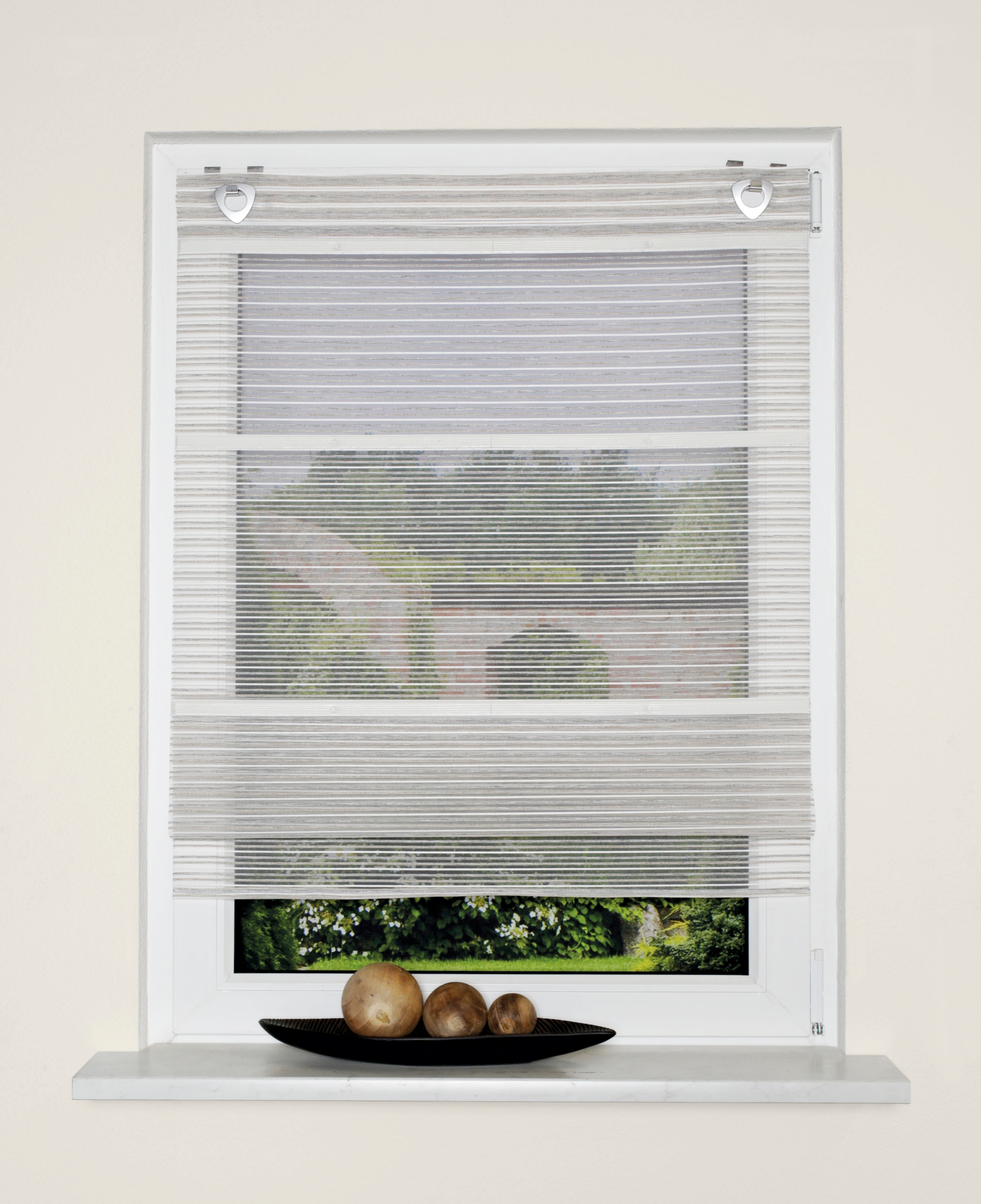 HOME WOHNIDEEN Raffrollo "JÖRG" mit Ösen ohne Bohren freihängend Magnetroll günstig online kaufen