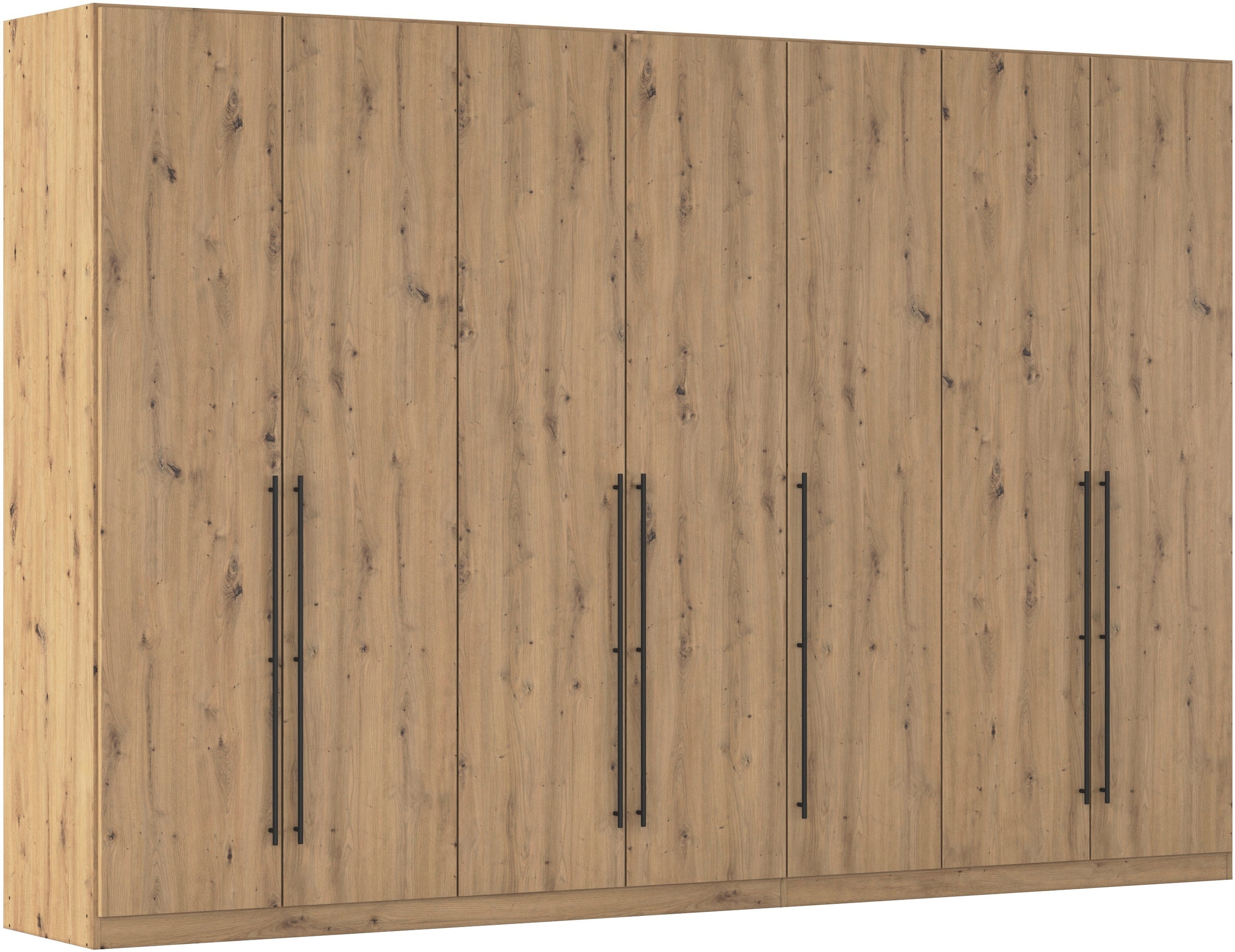 OTTO home Kleiderschrank "Mehrzweckschrank Aktenschrank Möbel Mietswohnung Schlafzimmer AVOLA" 3 verschiedene Ausstattungen BASIC/CLASSIC/PREMIUM (inkl. SOFT-CLOSE), mit hochwertigen Stangengriffen in Schwarz aus Metall MADE IN GERMANY