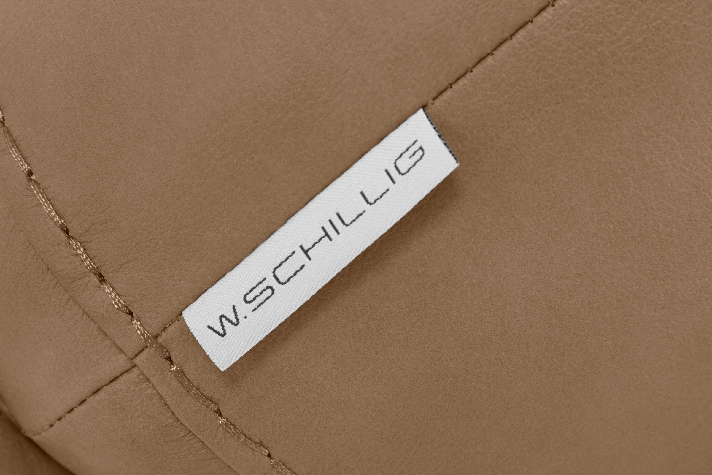 W.SCHILLIG Hocker »montanaa«, mit Metallfüßen in Schwarz pulverbeschichtet, Breite 71 cm
