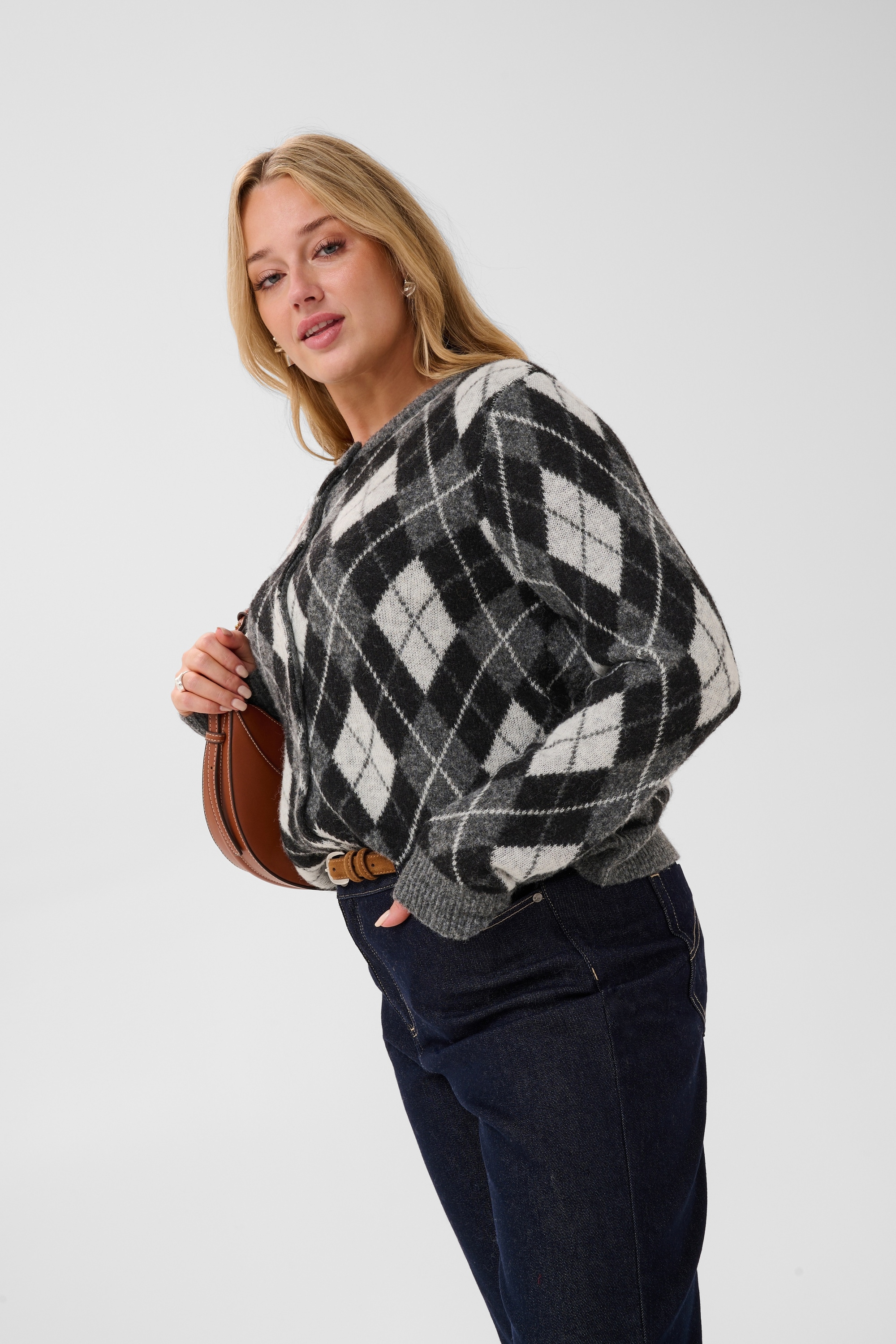 KAFFE Curve Strickjacke »KAFFE Curve Strickjacke KCharla«