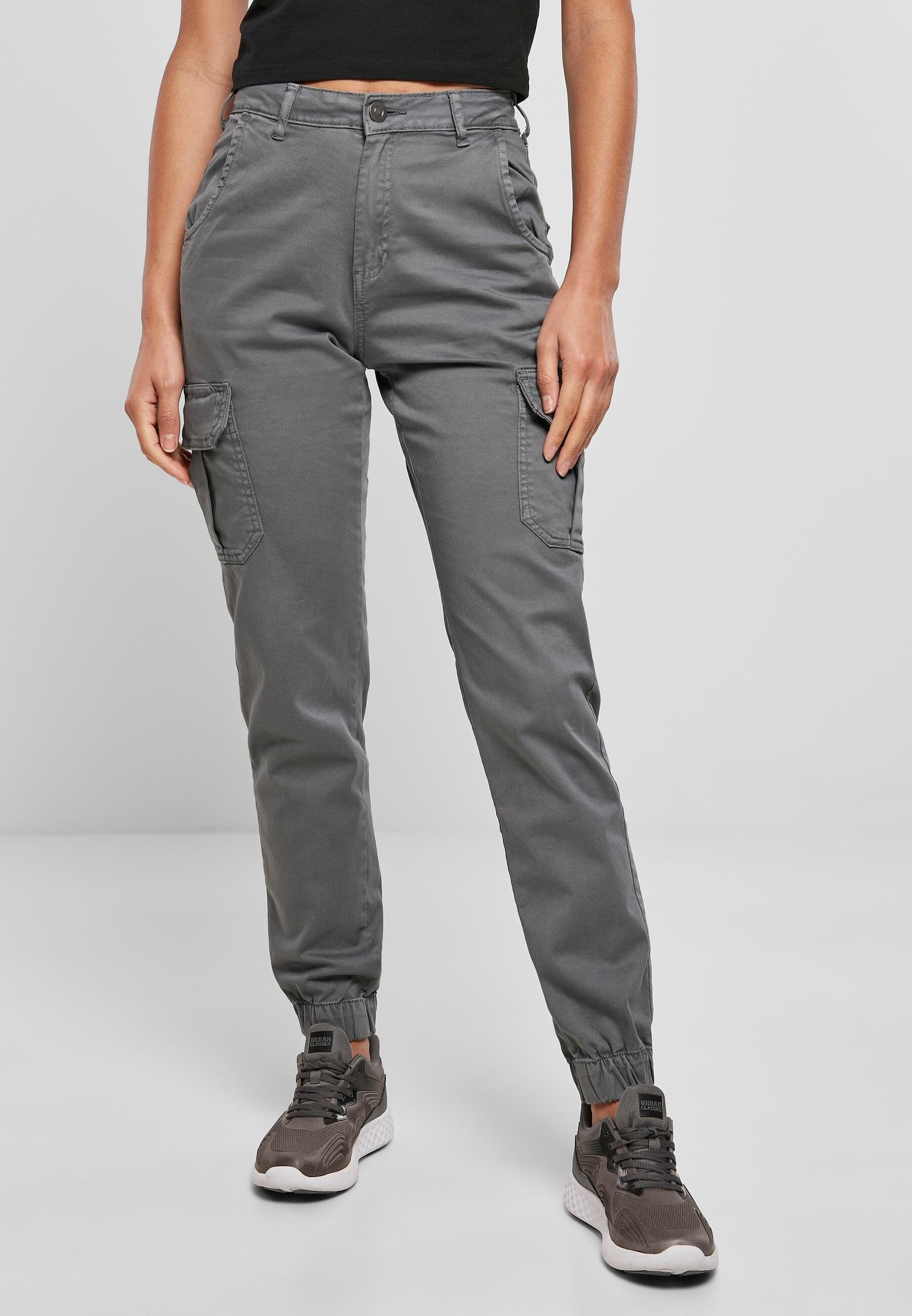 URBAN CLASSICS Cargohose »Urban Classics Damen Ladies High Waist Cargo Pants«, (1 tlg.)