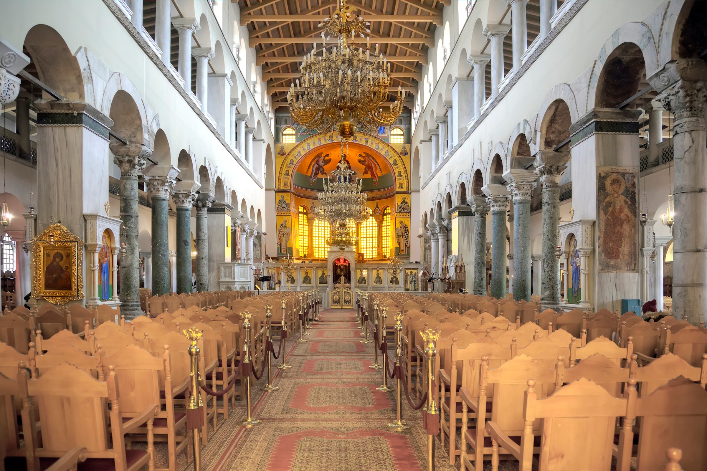 Papermoon Fototapete "ARCHITEKTUR-ORTHODOXE KIRCHE SALONIKI KATHEDRALE SÄULEN"