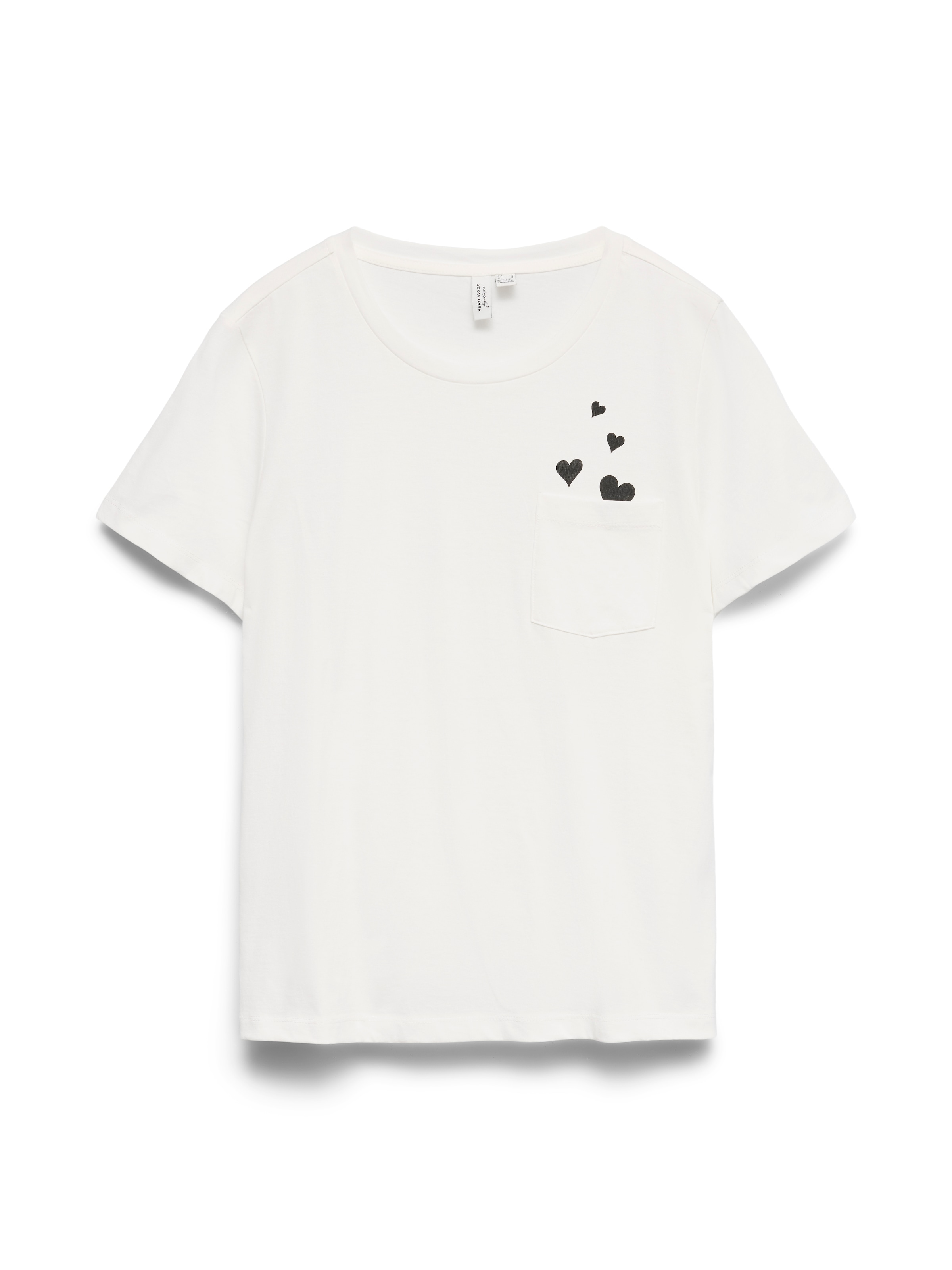 Vero Moda Kurzarmshirt »VMKARMA S/S O-NECK T-SHIRT JRS BTQ« Baumwolle, regular fit