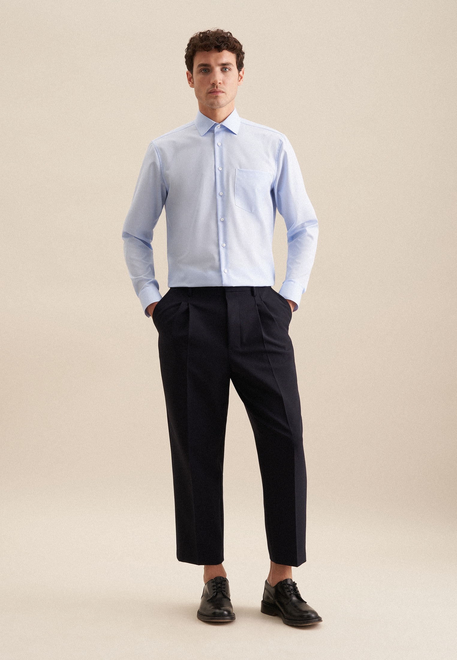 seidensticker Businesshemd »Regular« Regular 1/1 Kentkragen Uni