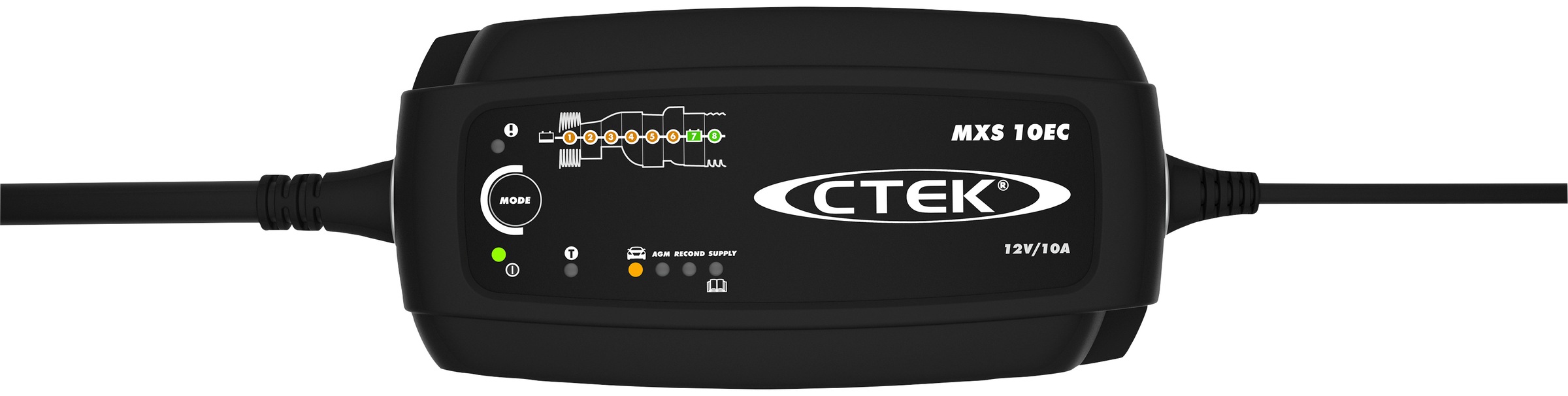 CTEK Batterie-Ladegerät »MXS10EC«, Vollautomatischer, 8-stufiger „Connect and forget“-Ladevorgang