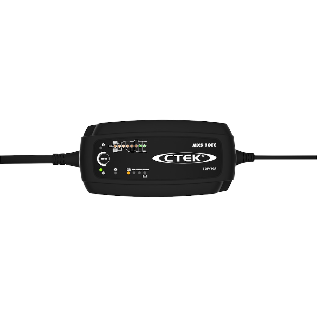 CTEK Batterie-Ladegerät »MXS10EC«, Vollautomatischer, 8-stufiger „Connect and forget“-Ladevorgang
